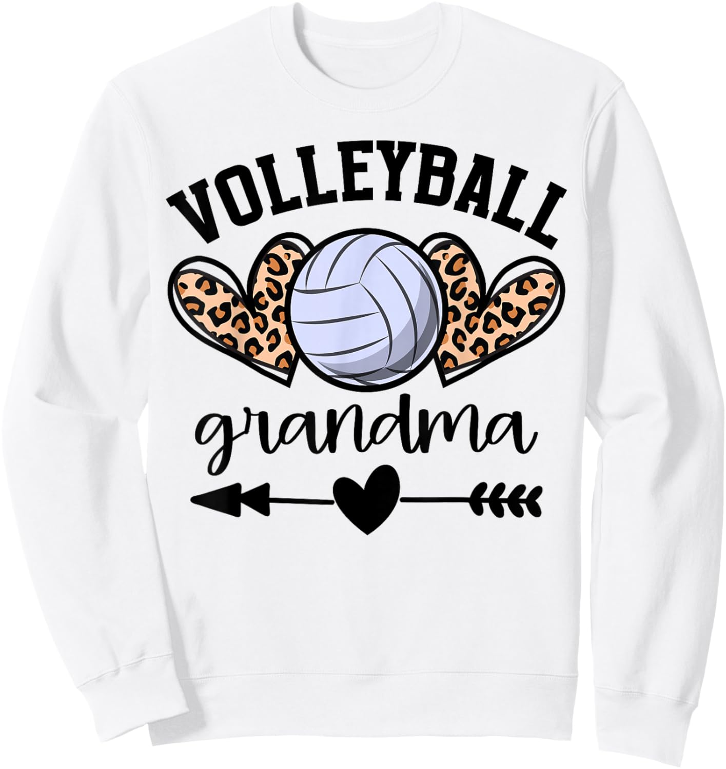 Volleyball Grandma Volleyball Game Day Senior Night Sweatshirt - Sweatshirt | White