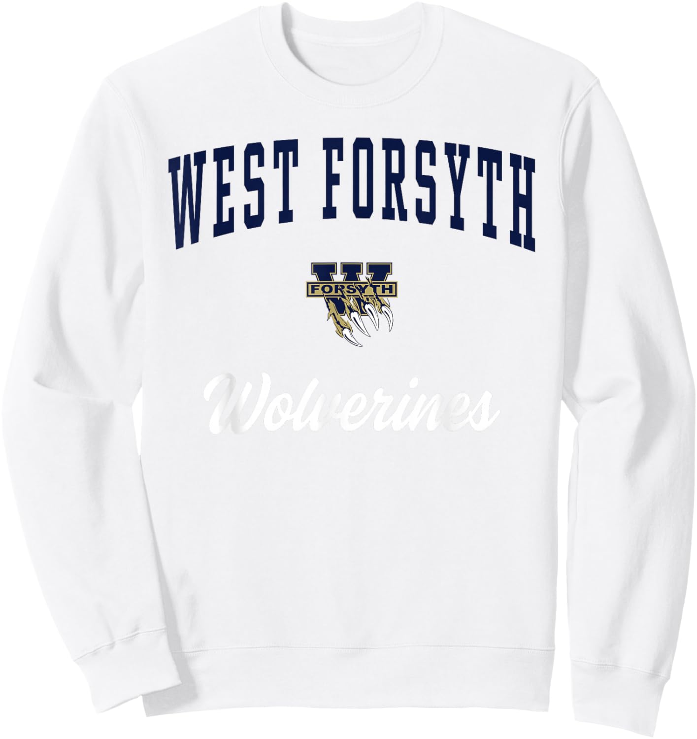 West Forsyth High School Wolverines Sweatshirt - Sweatshirt | White
