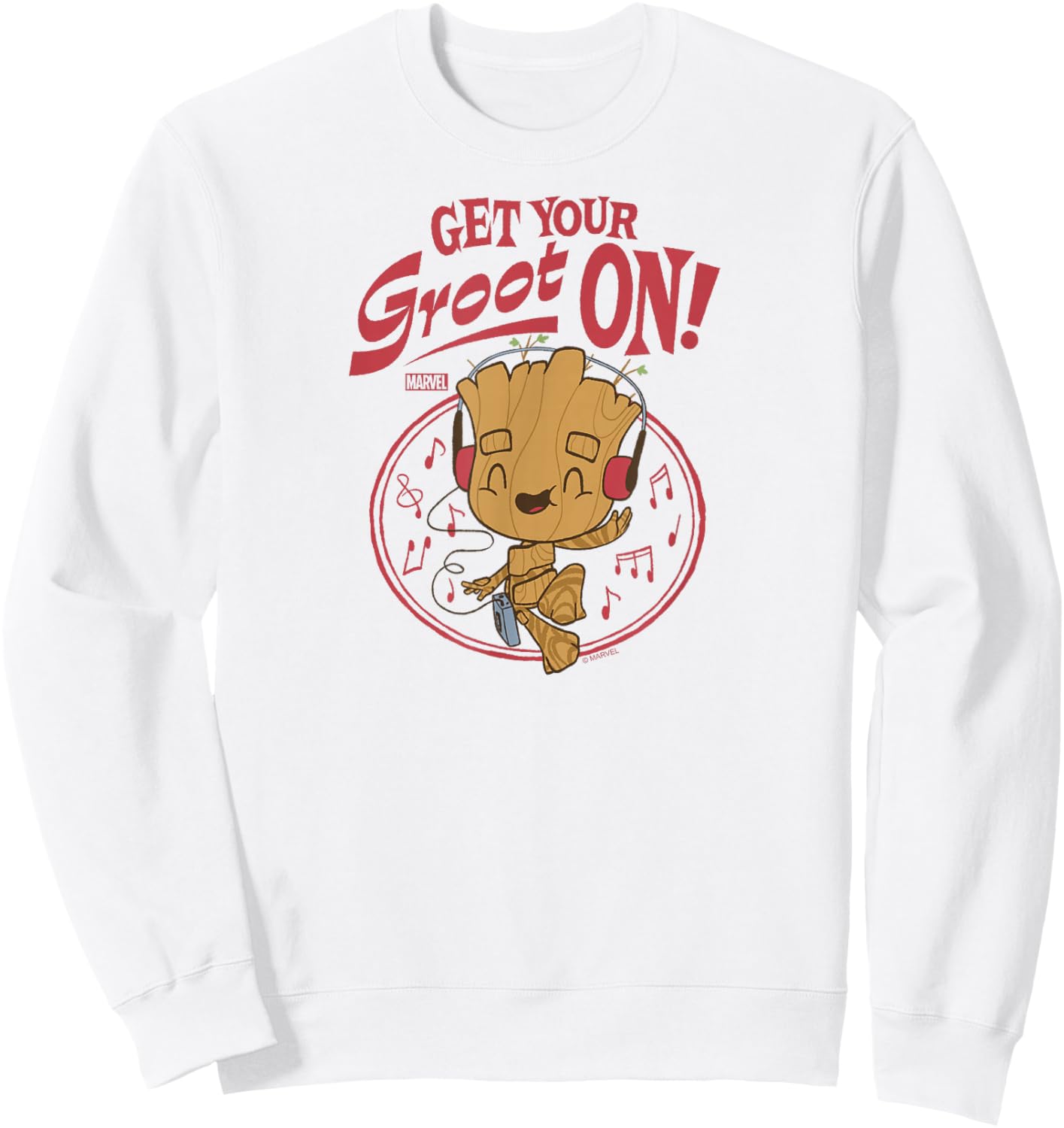 Guardians Of The Galaxy - Get Your Groot On Baby Groot Sweatshirt - Sweatshirt | White