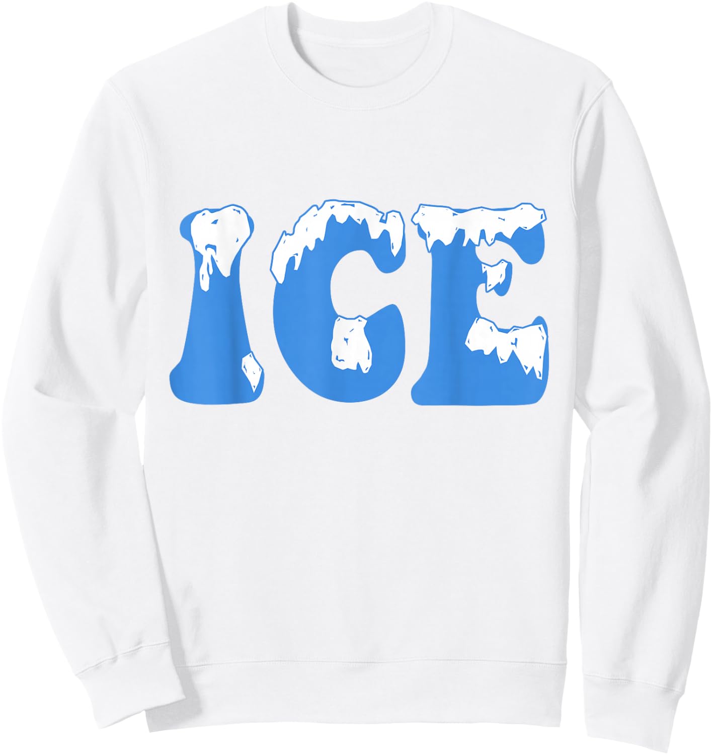 Ice Ice Baby Family Funny Halloween Costume Couples 2025 Sweatshirt - Sweatshirt | White