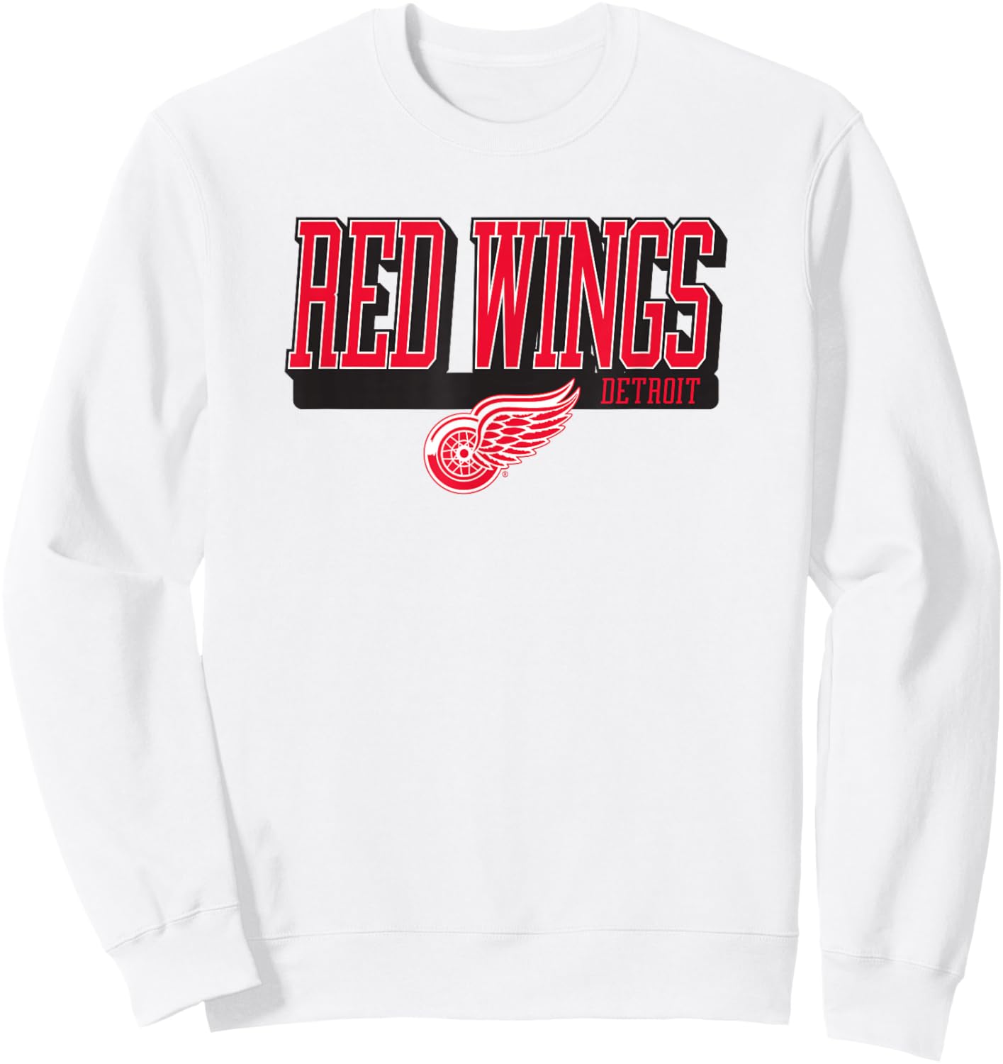 Detroit Red Wings Faceoff Gray Officially Licensed Sweatshirt - Sweatshirt | White