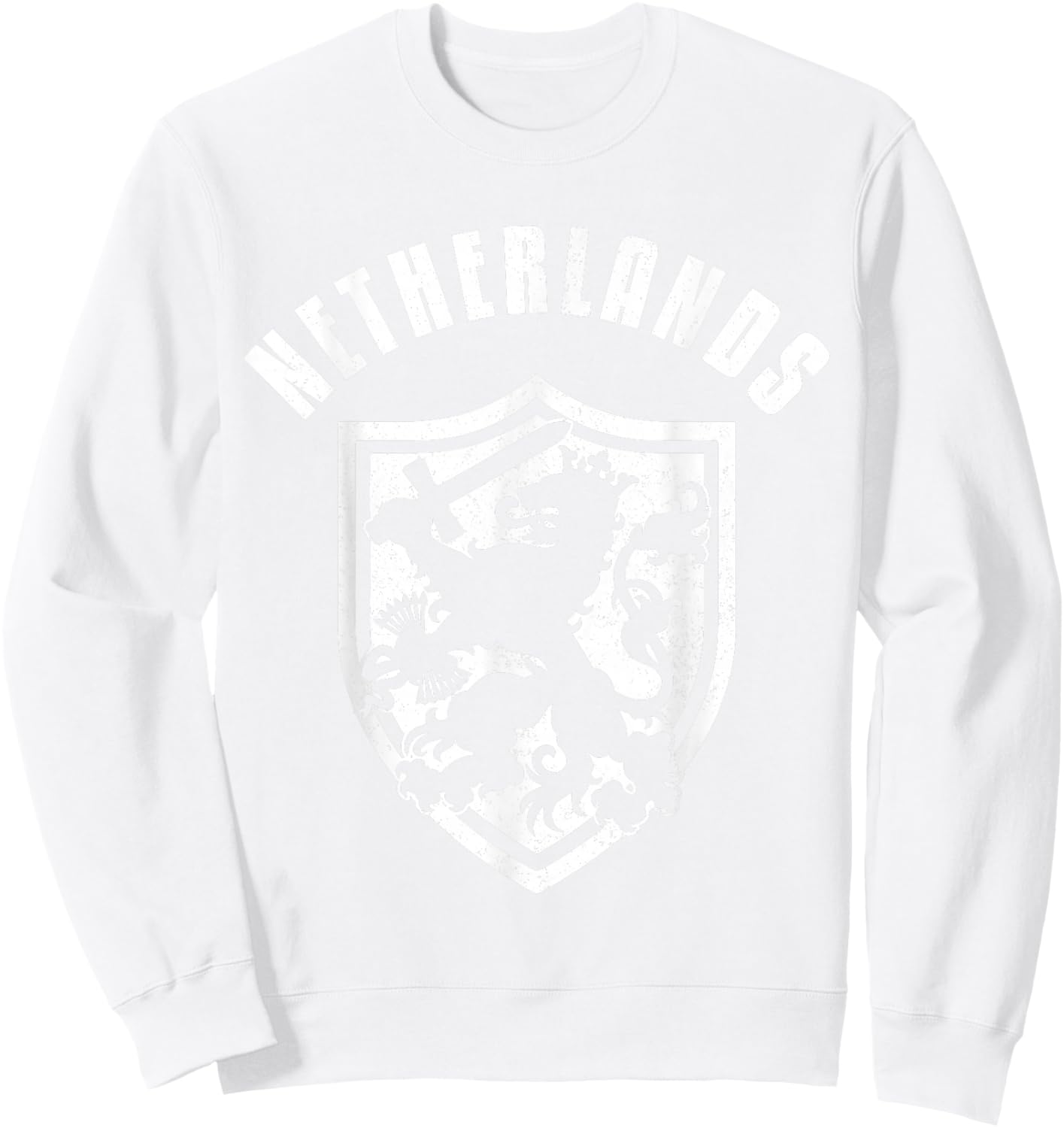 Nederland Netherlands Lion Dutch Holland Vintage Orange Sweatshirt - Sweatshirt | White