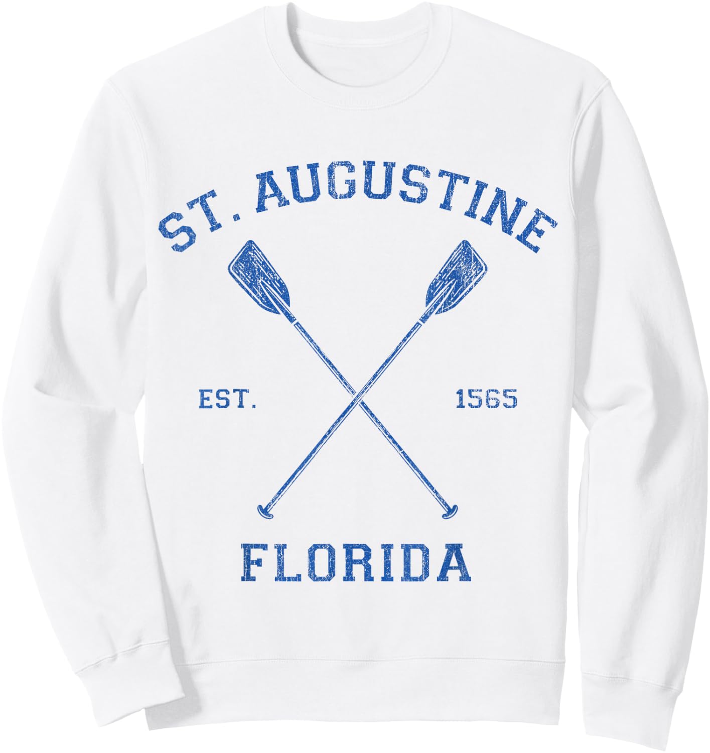 Vintage St. Augustine Florida Vacation Sweatshirt - Sweatshirt | White