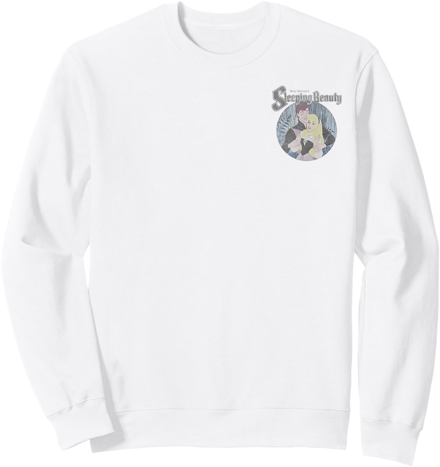 Disney Sleeping Beauty Aurora Prince Phillip Movie Poster Sweatshirt - Sweatshirt | White