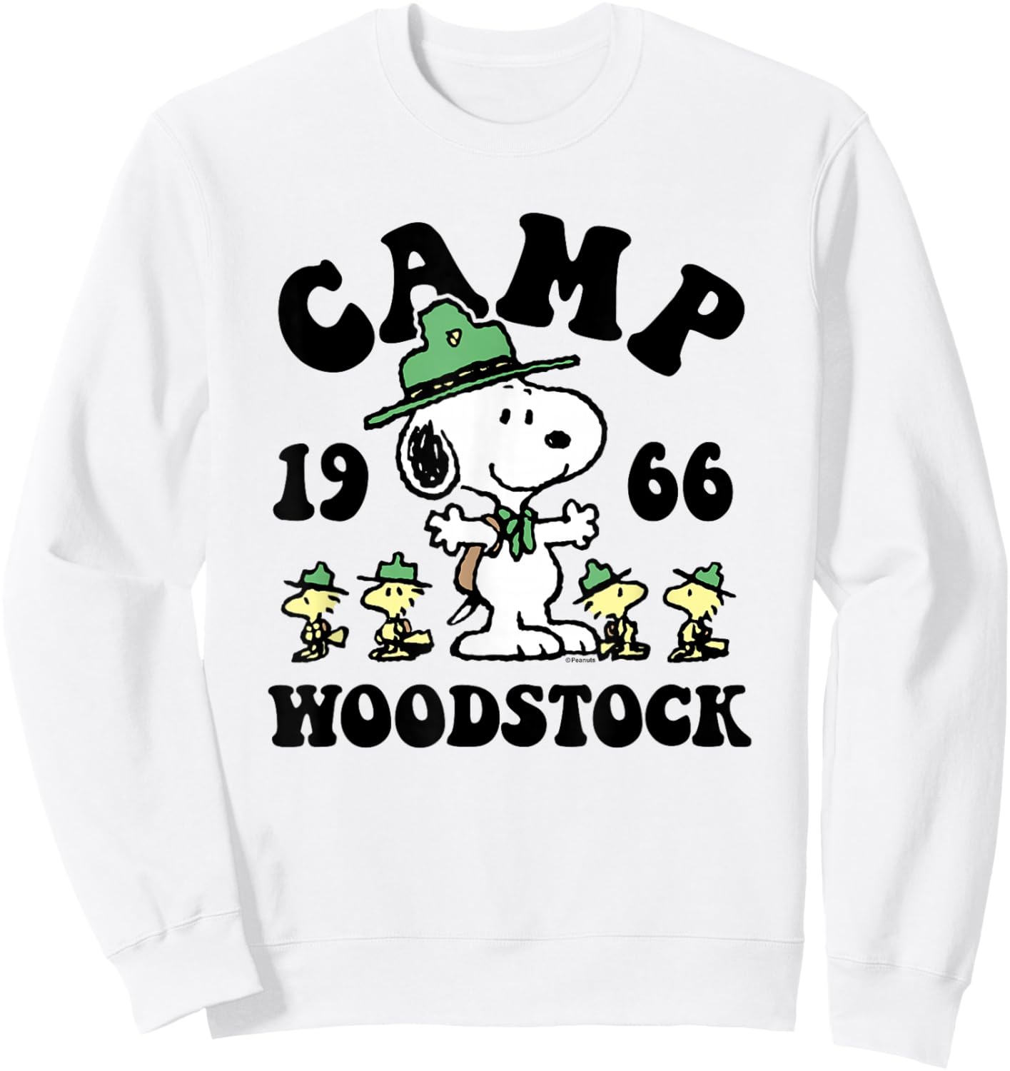 Peanuts - Camp Woodstock Sweatshirt - Sweatshirt | White