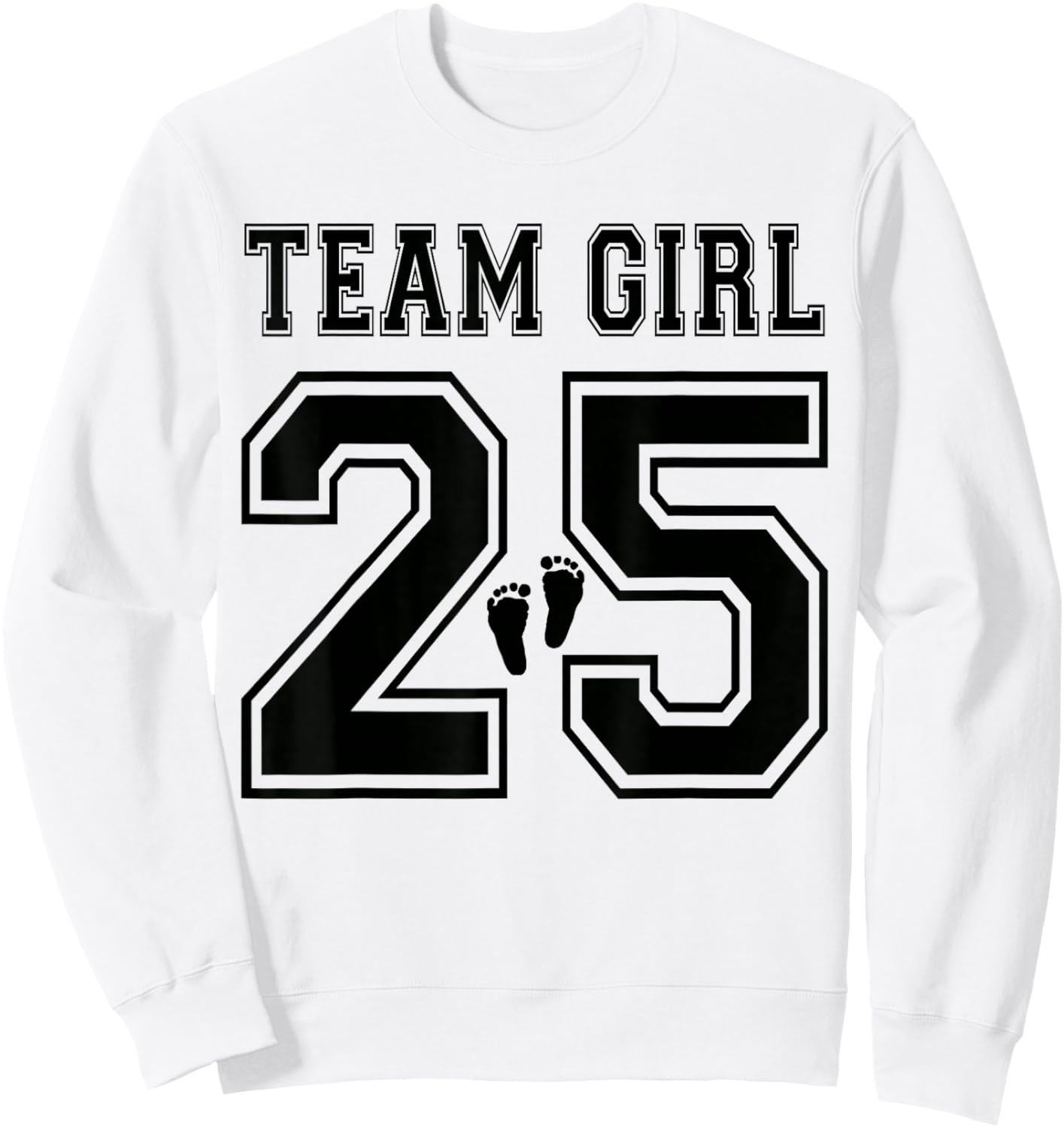 2025 Team Girl Gender Reveal Girl Baby Shower Adoption Sweatshirt - Sweatshirt | White