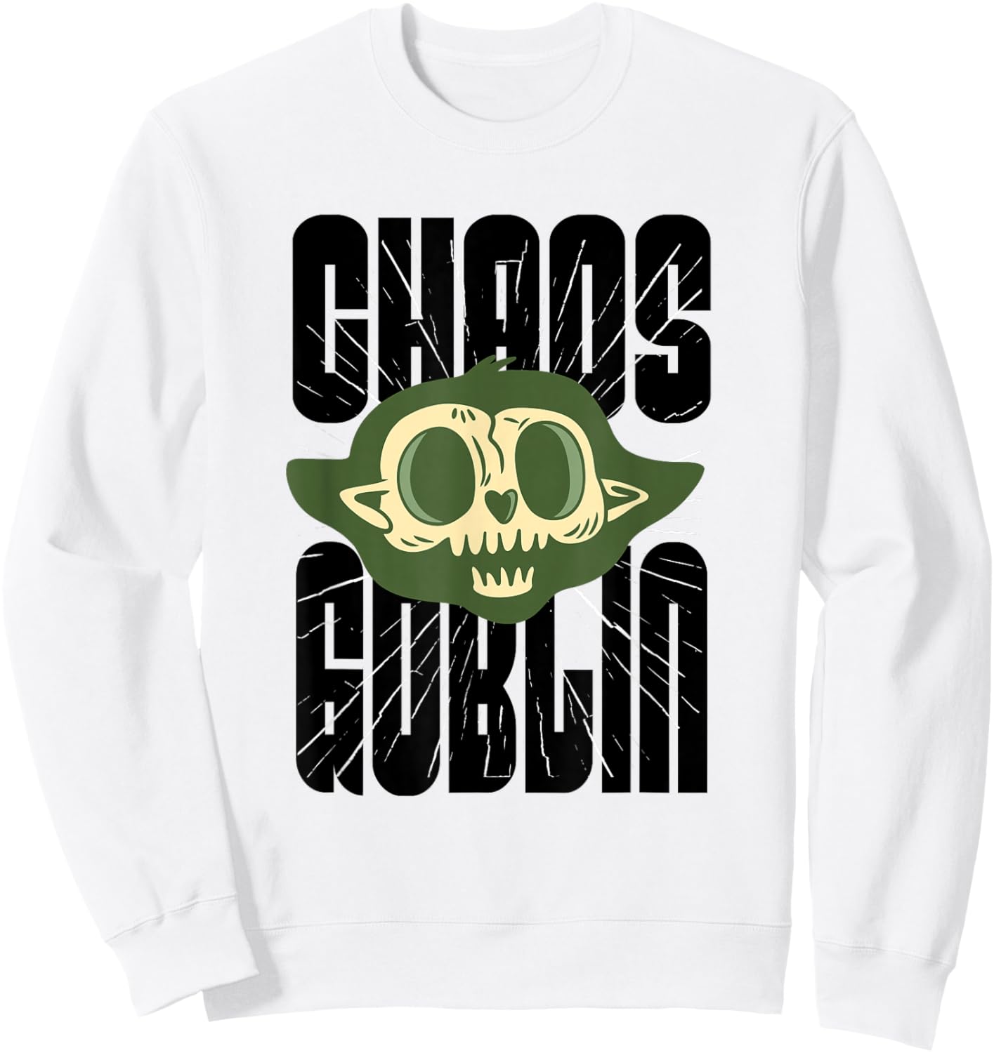 Chaos Goblin Sweatshirt - Sweatshirt | White