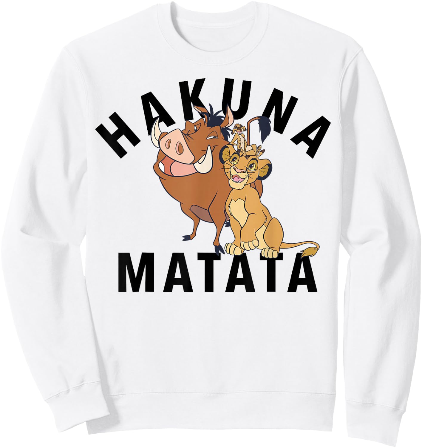 Disney The Lion King Hakuna Matata Friends Sweatshirt - Sweatshirt | White