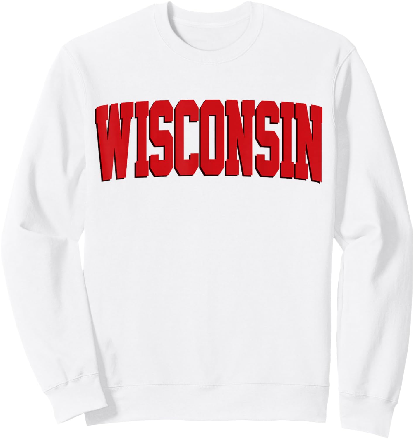 Vintage Wisconsin Wisconsin Red Retro Wisconsin Sweatshirt - Sweatshirt | White