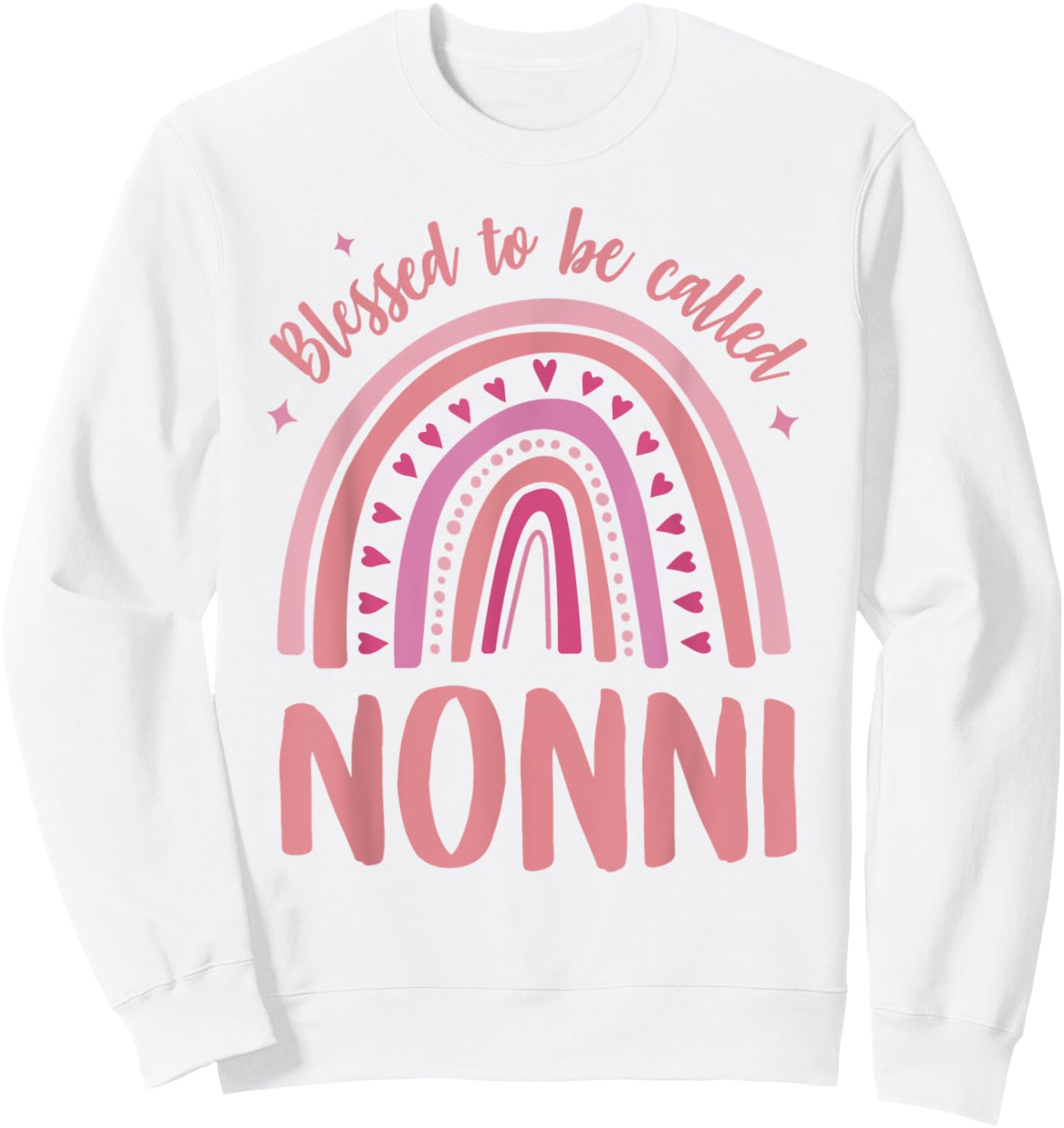Nonni Grandma Blessed to be called Nonni Sweatshirt - Sweatshirt | White