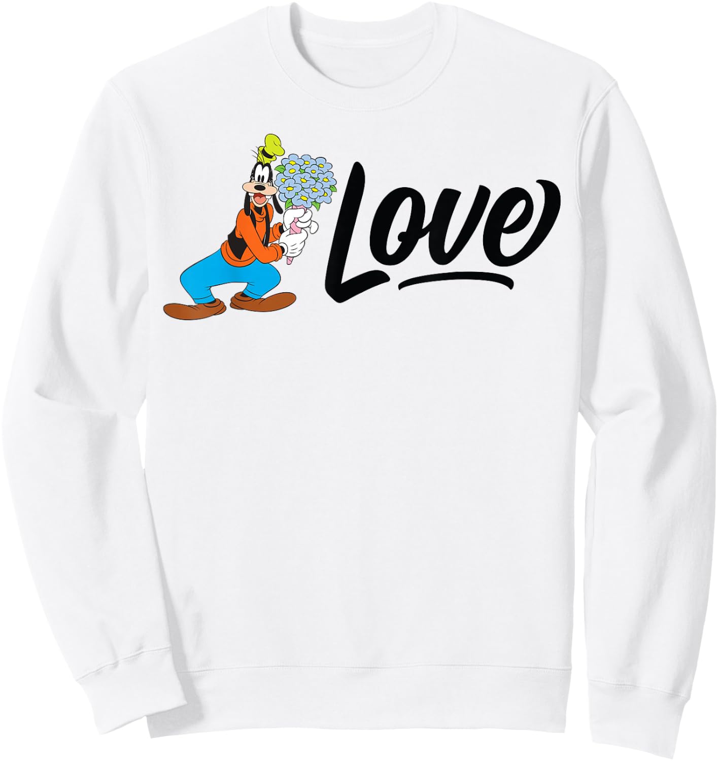 Disney - Goofy Valentine Love Sweatshirt - Sweatshirt | White