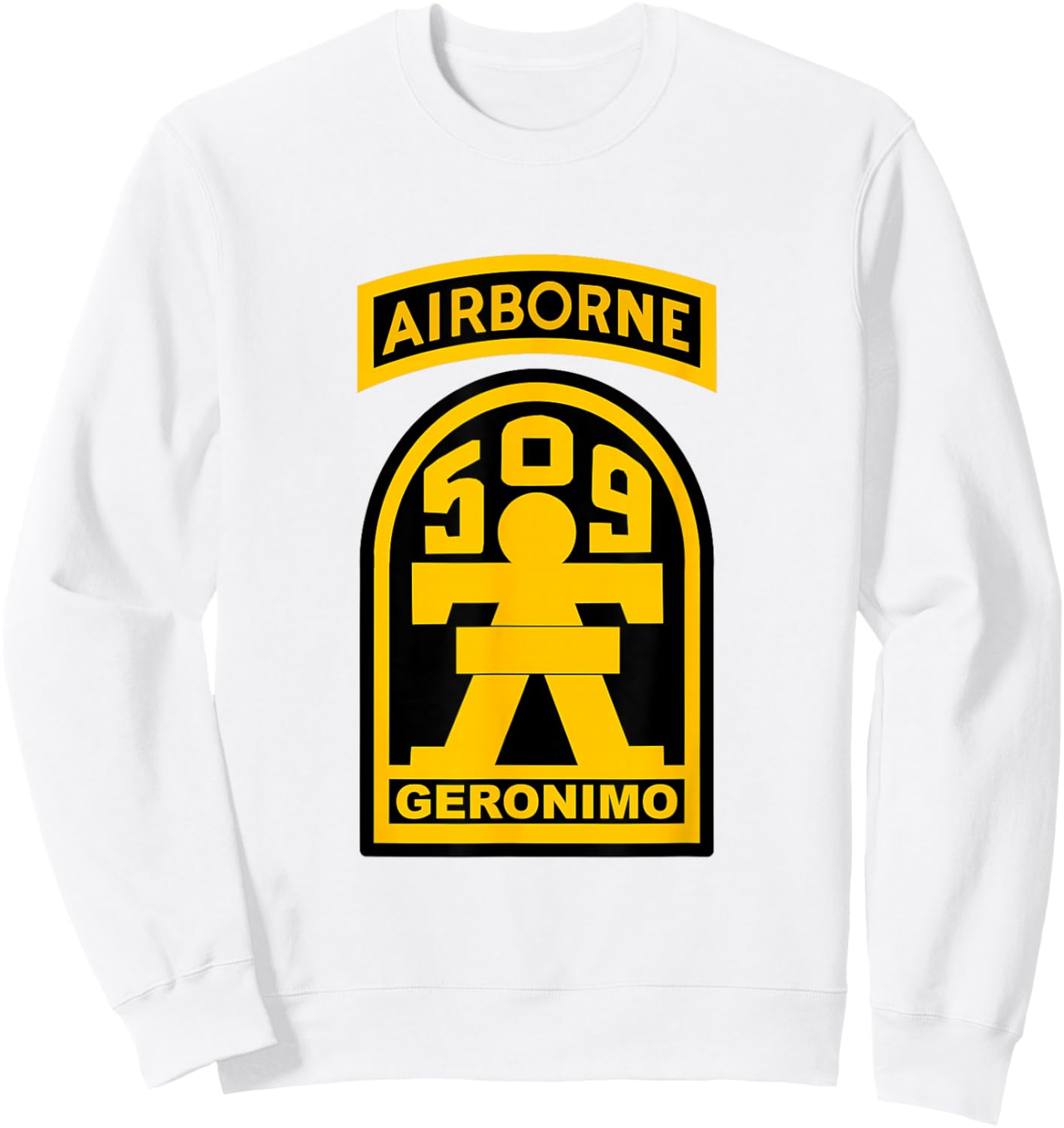 509th Airborne Parachute Infantry Regiment Paratrooper Sweatshirt - Sweatshirt | White