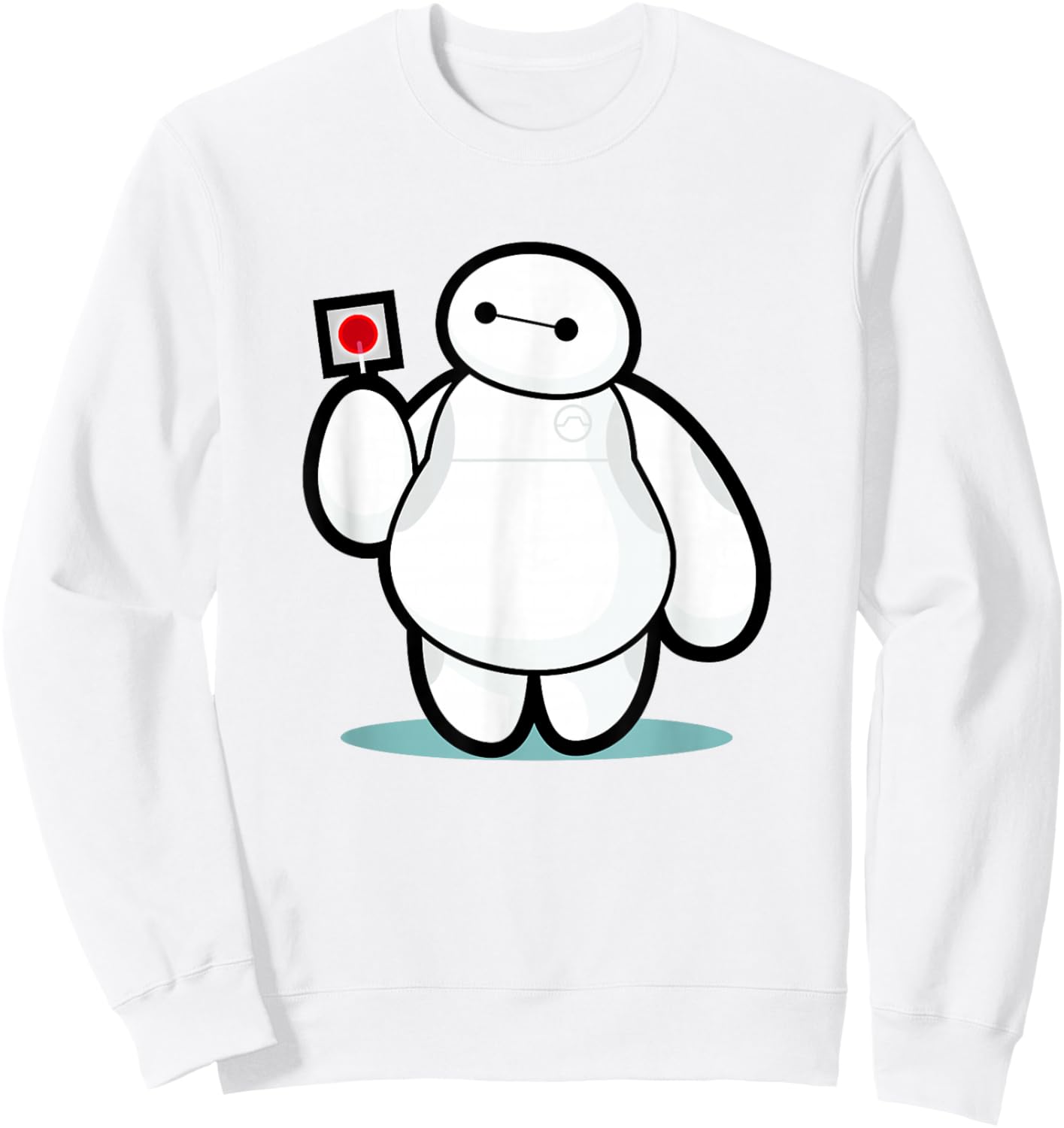 Disney Big Hero 6 Baymax with Lollipop Cute Shot Sweatshirt - Sweatshirt | White