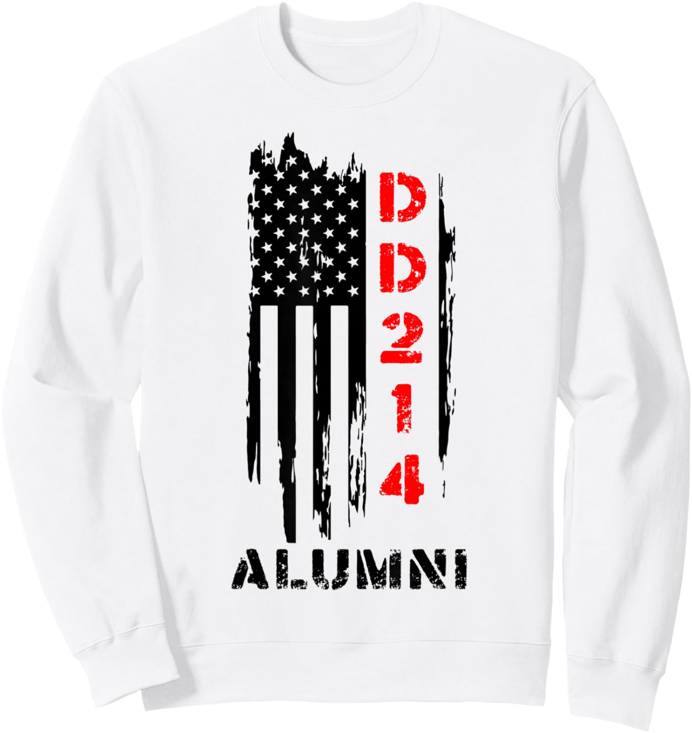 US DD214 United States Air Proud Alumni Elite Veteran Sweatshirt - Sweatshirt | White