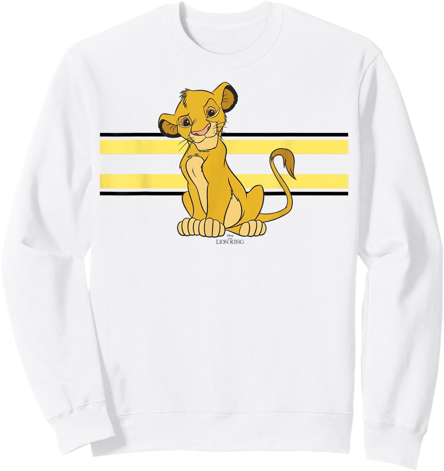 Disney The Lion King Simba Stripe Portrait Sweatshirt - Sweatshirt | White