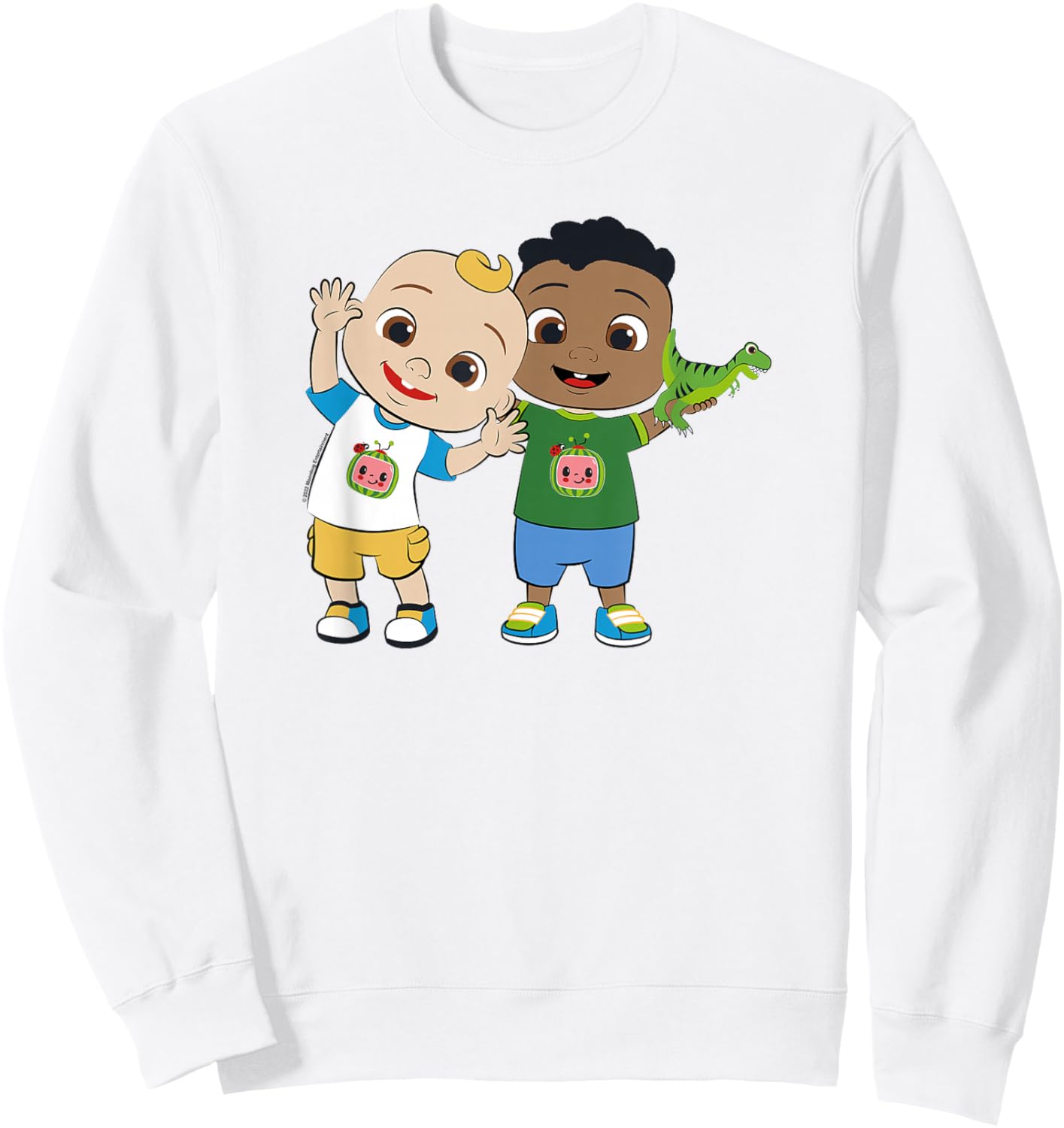 CoComelon Classic Dancing Centered Friends Small Sweatshirt - Sweatshirt | White