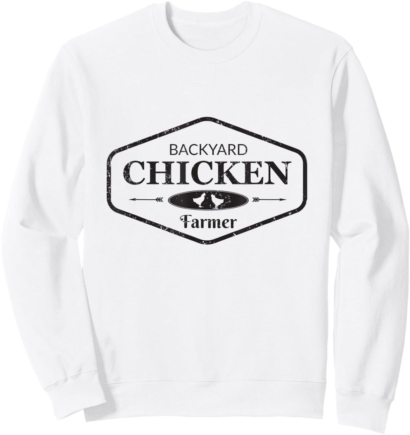 Backyard Chicken Farmer Chicken Lover Cute Sweatshirt - Sweatshirt | White