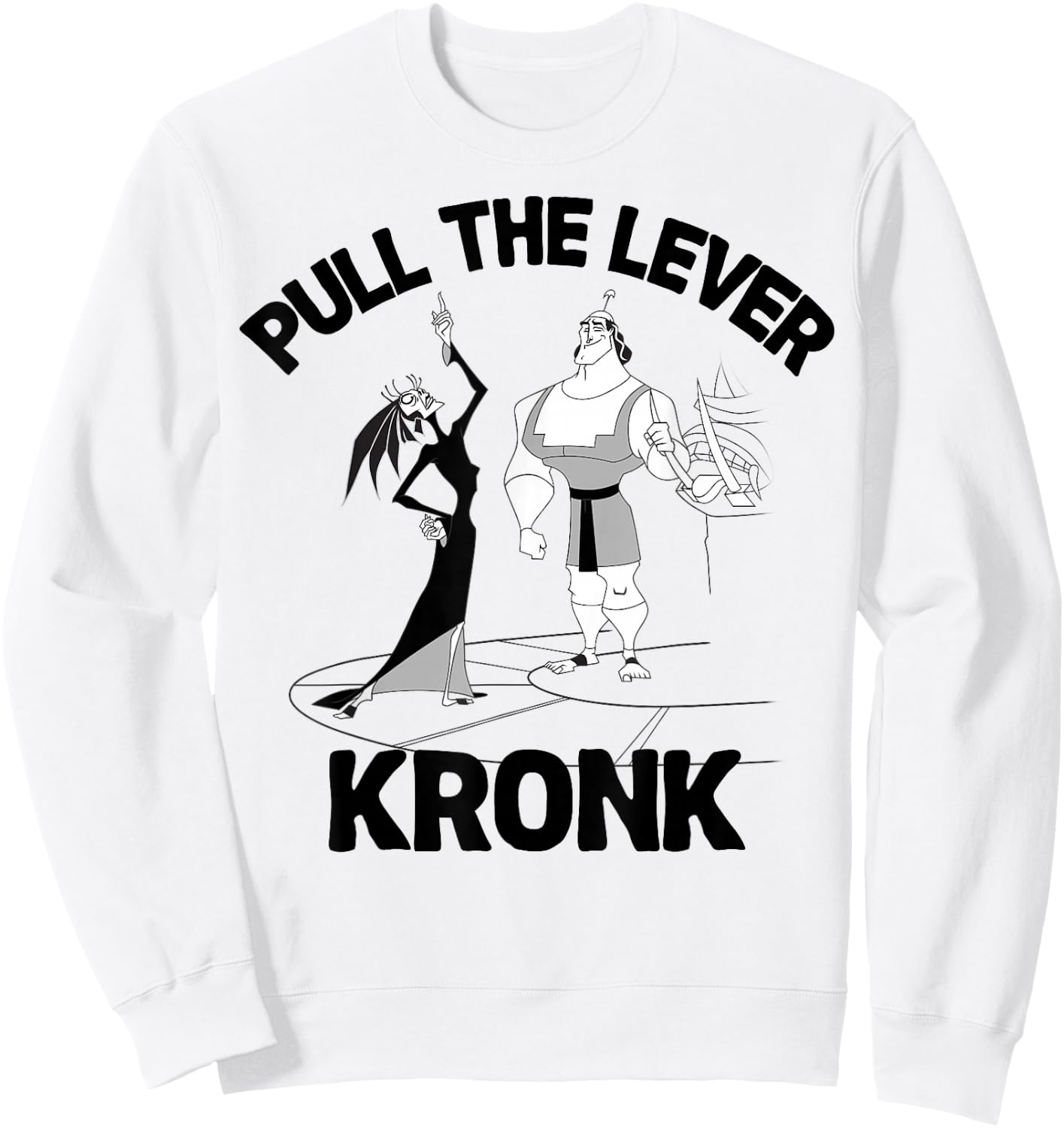 Disney Emperor's New Groove Yzma Kronk Quote Graphic Sweatshirt - Sweatshirt | White