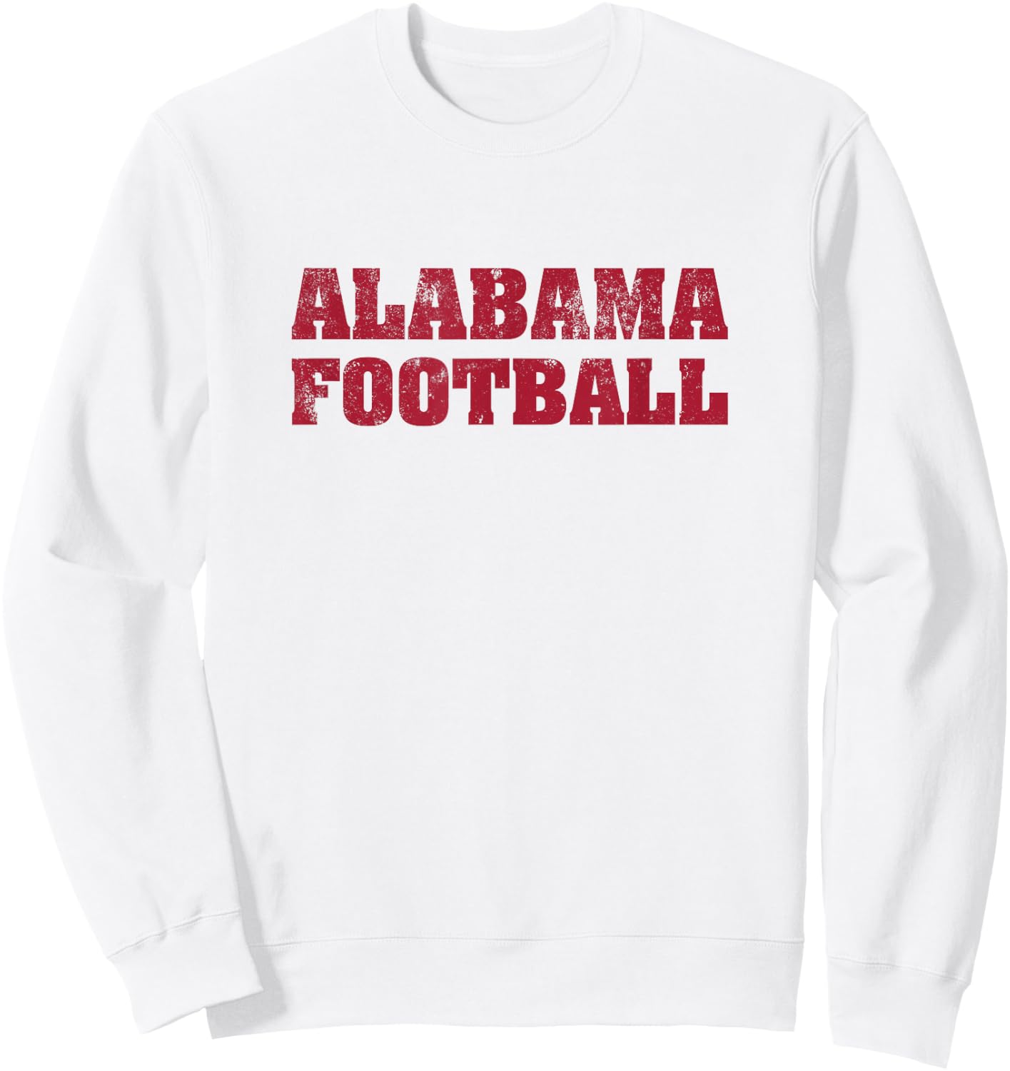 Alabama Football Distressed Vintage Sweatshirt - Sweatshirt | White