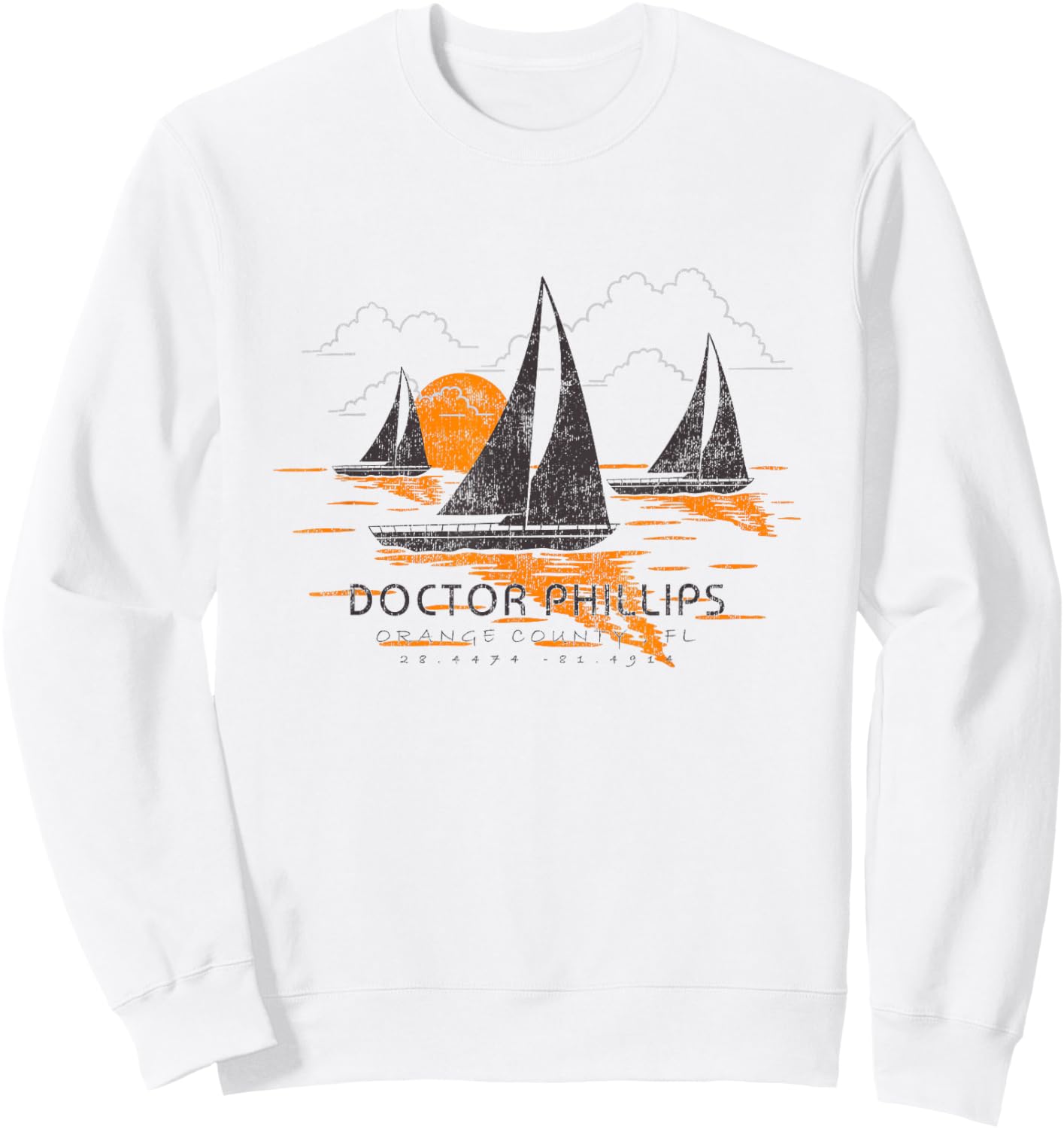 Doctor Phillips Florida Sailing Souvenir Doctor Phillips Sweatshirt - Sweatshirt | White