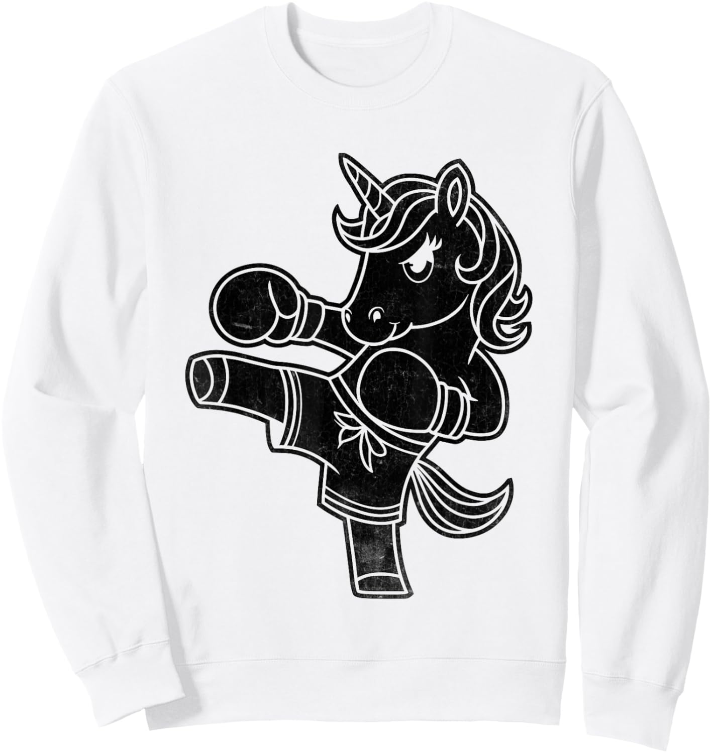 Unicorn Kickboxer Kickboxing Kickbox Kickboxers Sweatshirt - Sweatshirt | White