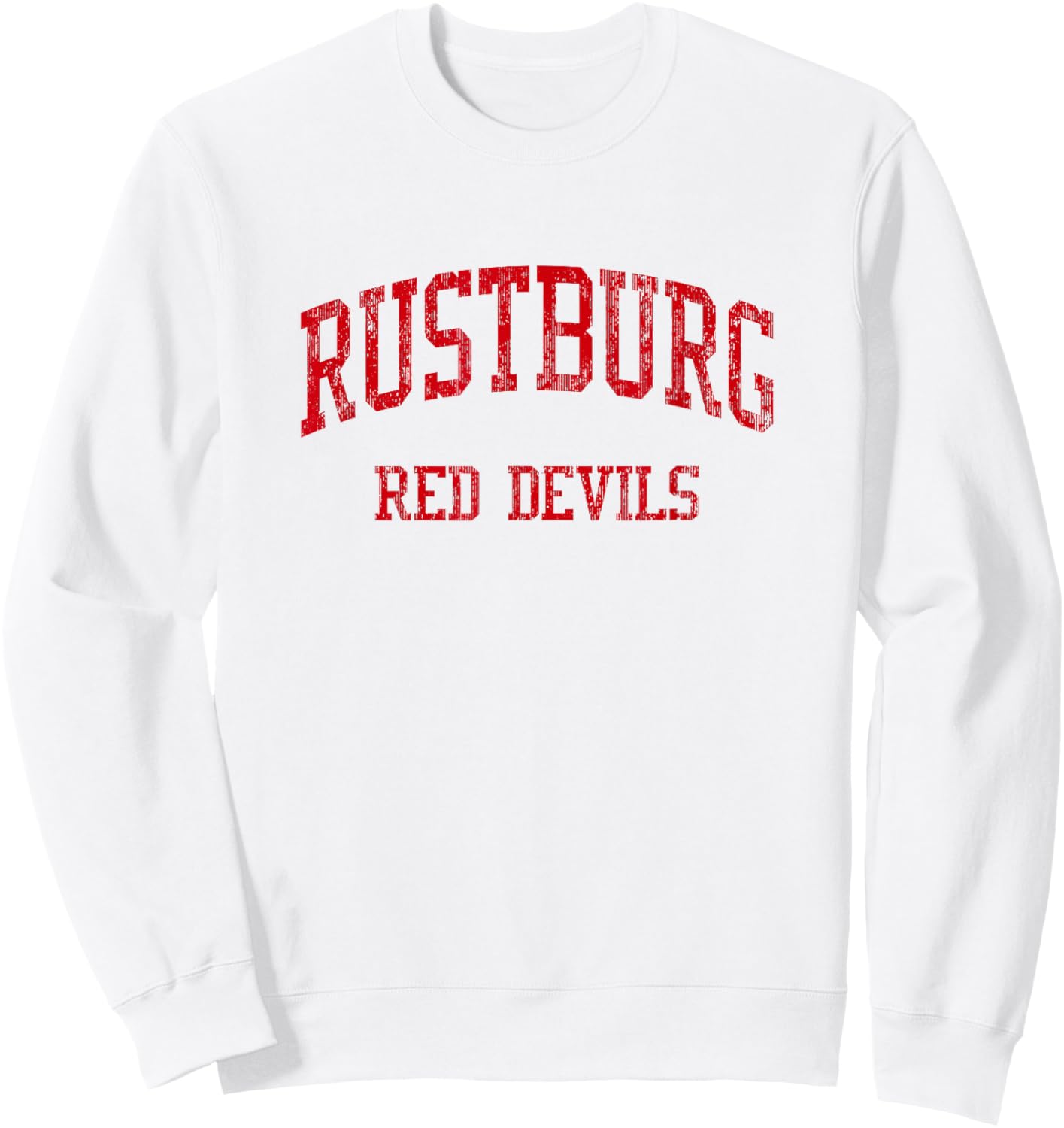 Rustburg High School HS Rustburg VA Vintage Sports Sweatshirt - Sweatshirt | White