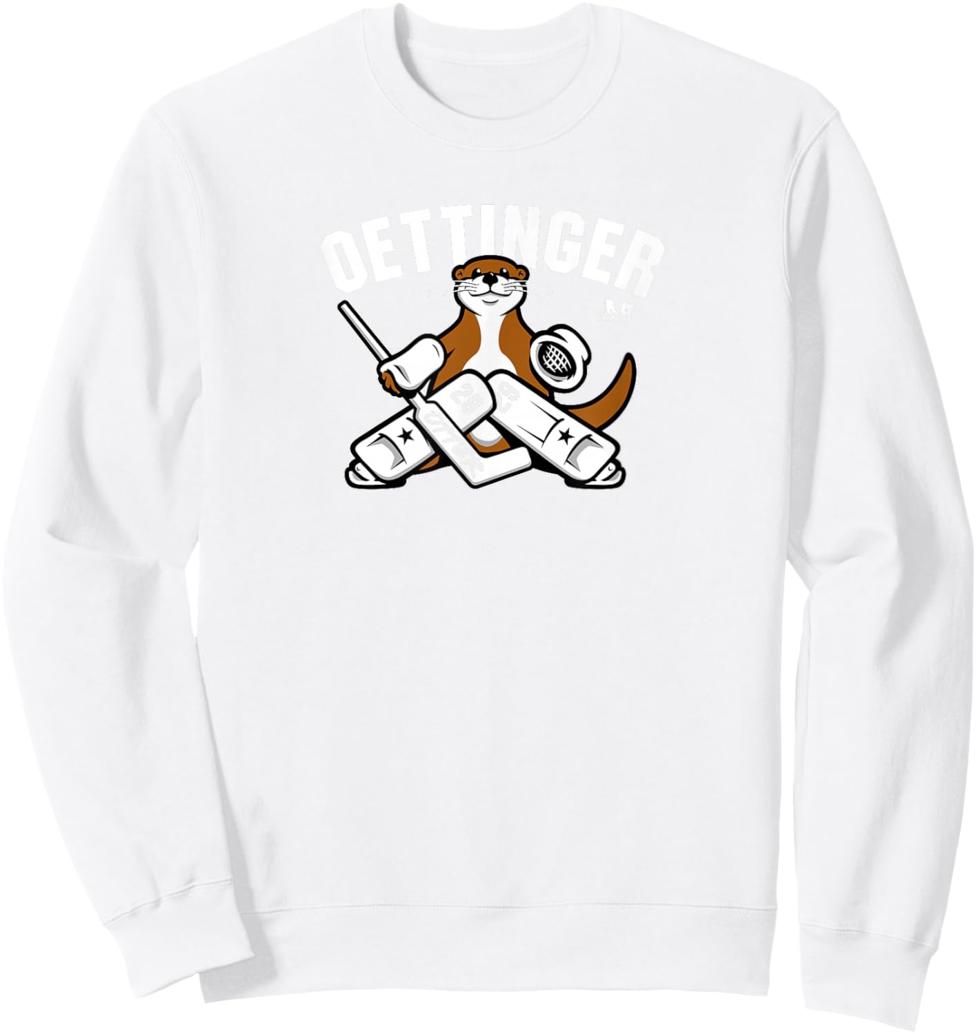 Jake Oettinger: Otter - Dallas Hockey Sweatshirt - Sweatshirt | White