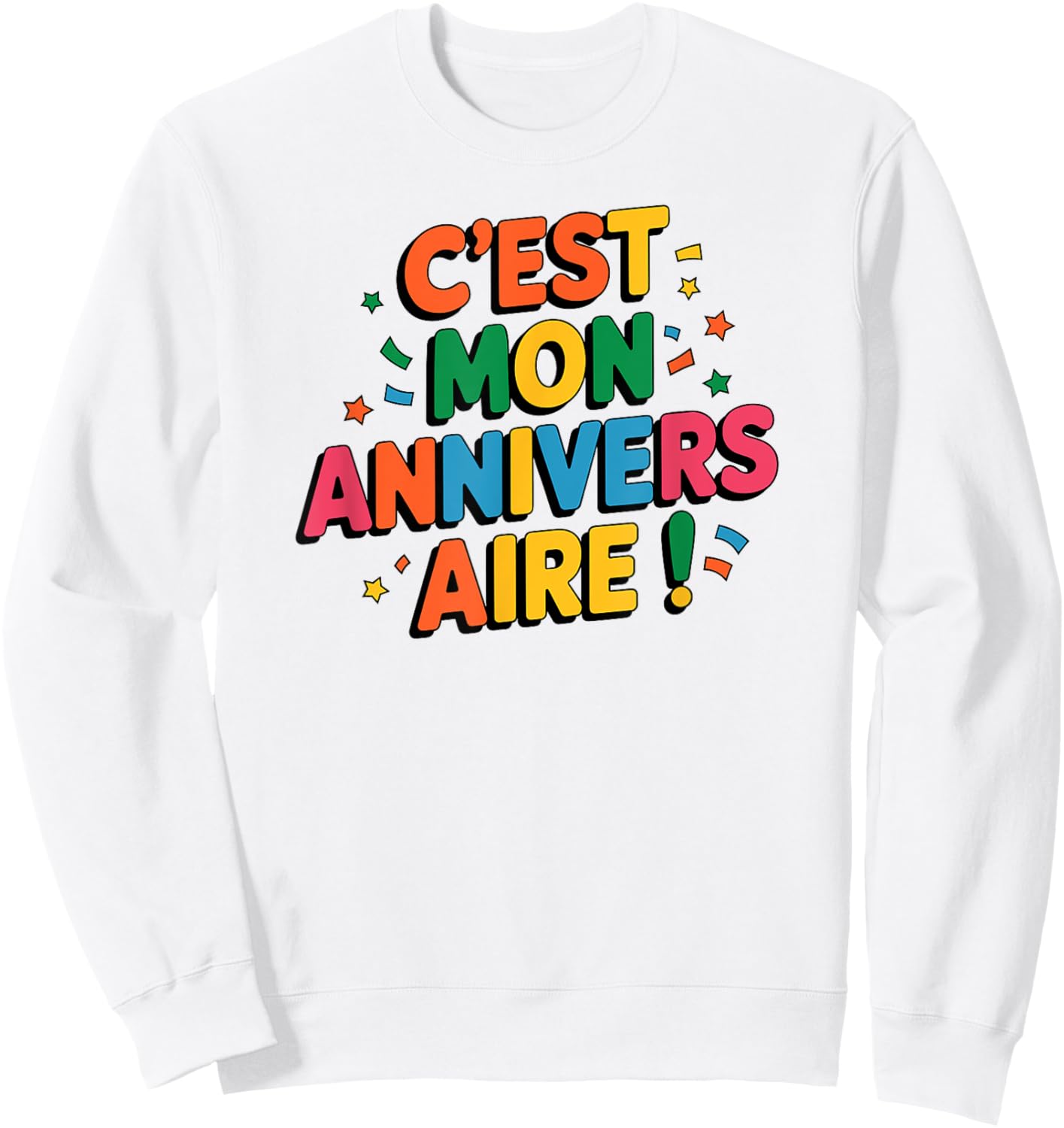 It's my birthday! , white, S Sweatshirt - Sweatshirt | White