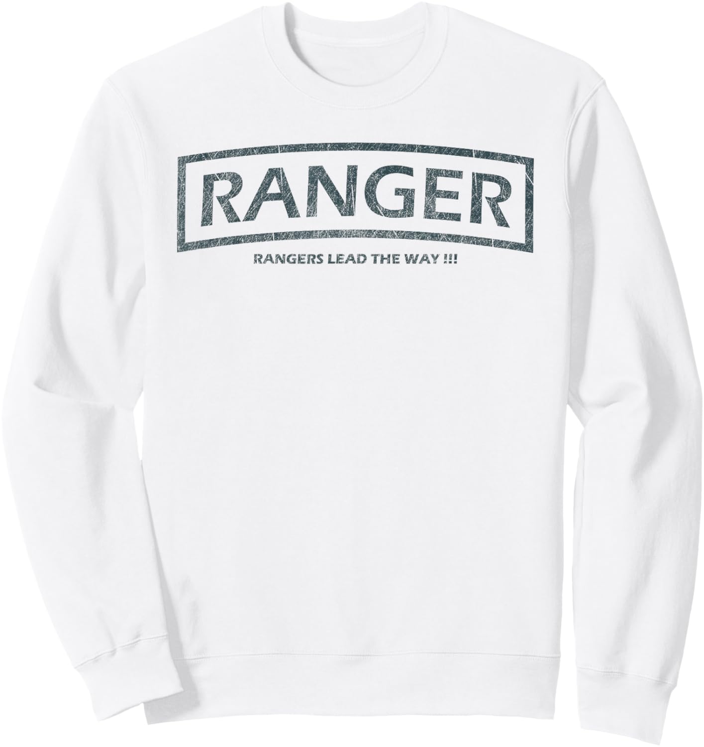 Rangers lead the Way US Military Army Sweatshirt - Sweatshirt | White