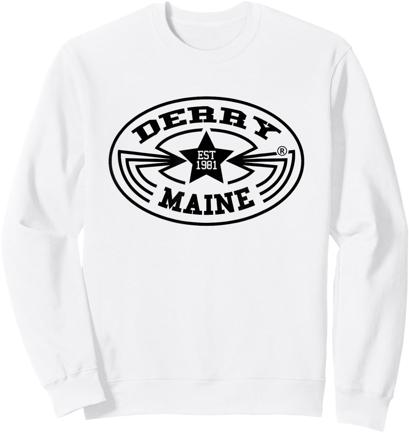 Derry Maine Shirt Horror Fiction Gift Readers Sweatshirt - Sweatshirt | White