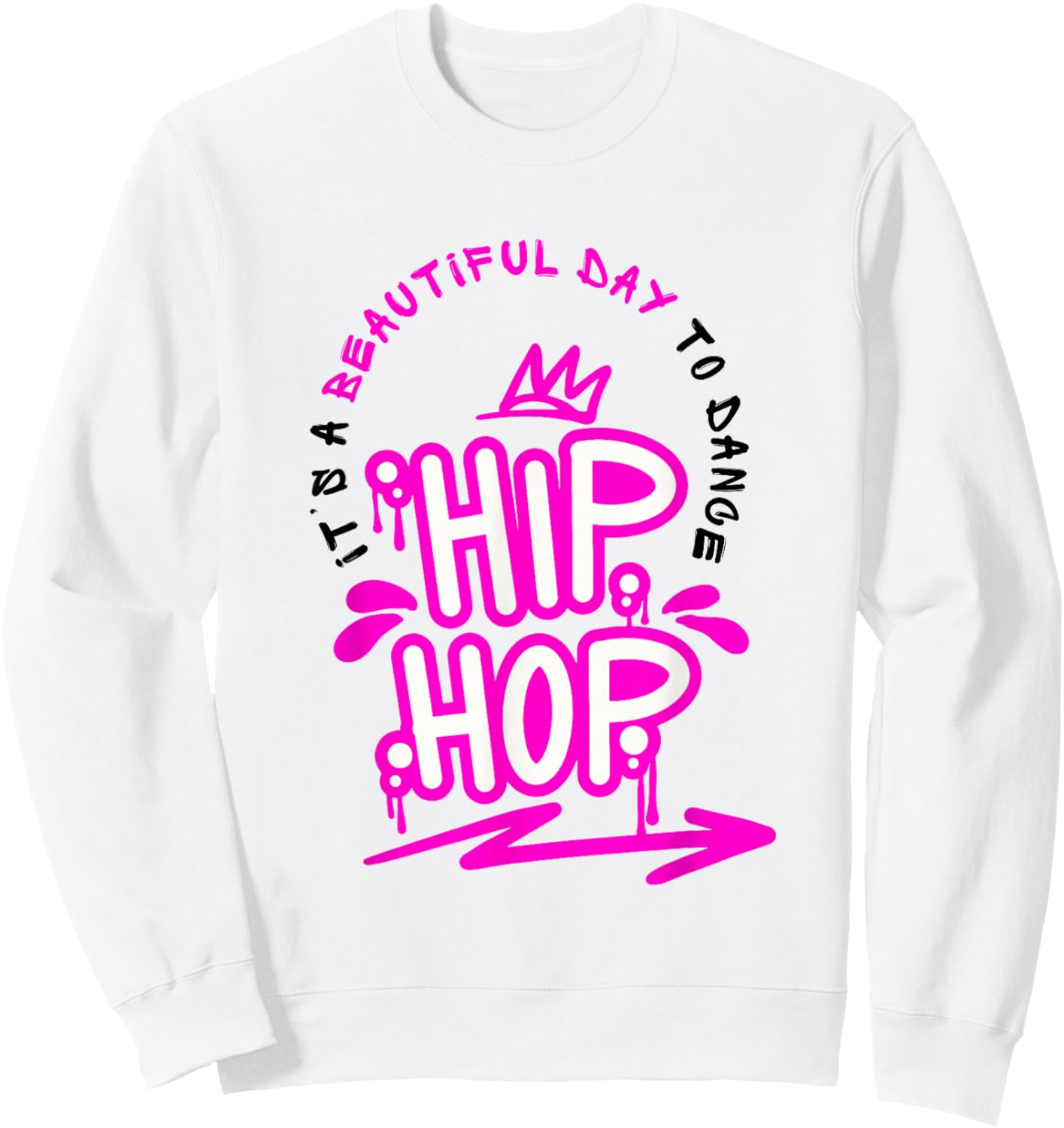 Hip Hop Shirt Girl Breakdancing Girls Hiphop Dance Sweatshirt - Sweatshirt | White