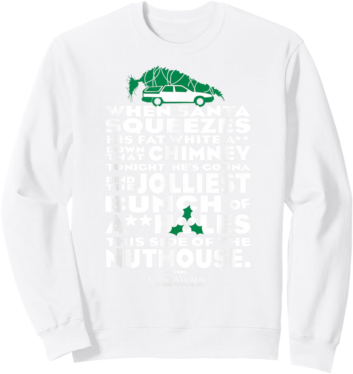 National Lampoon's Christmas Vacation Jolliest Bunch Sweatshirt - Sweatshirt | White
