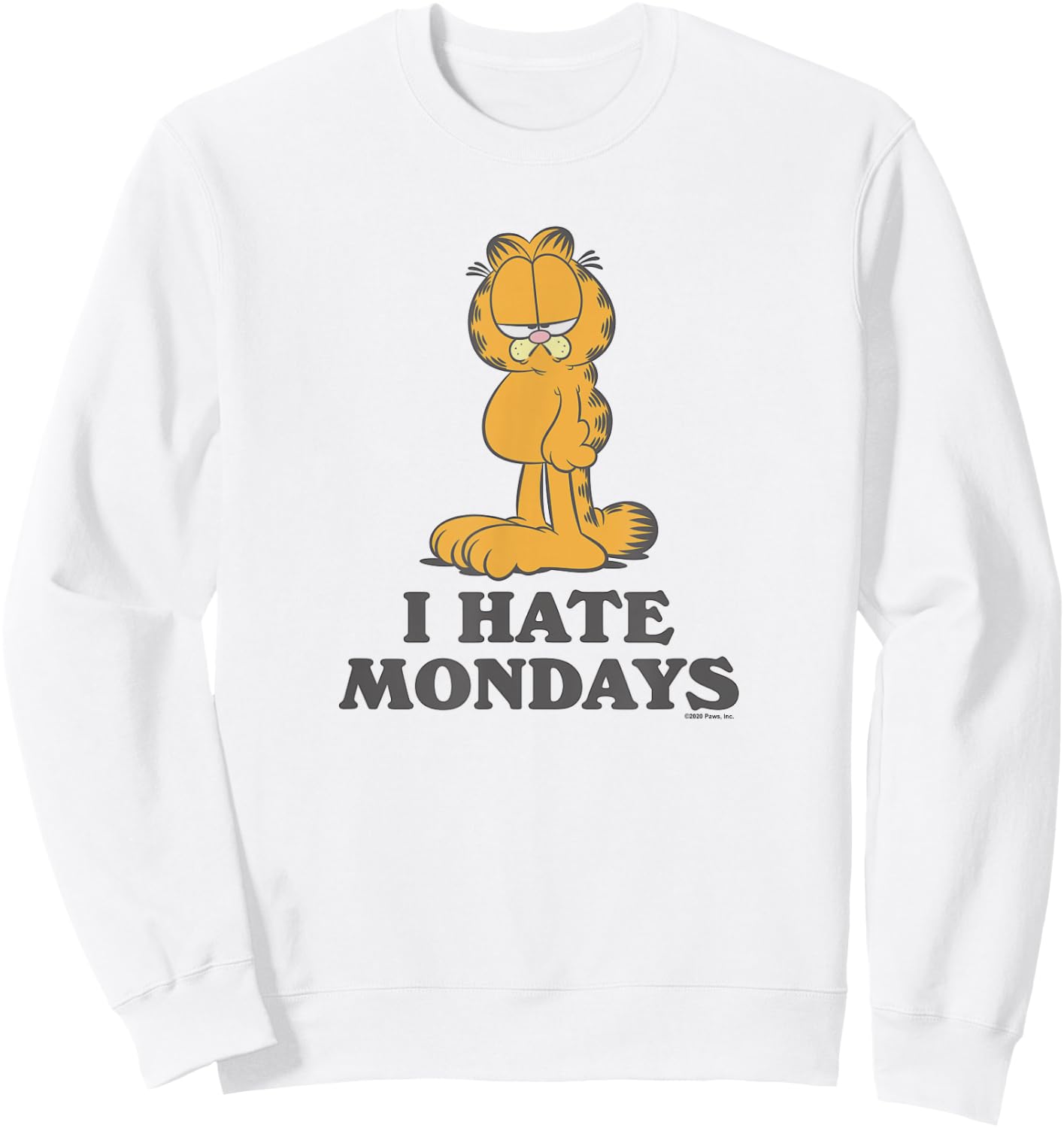 Garfield - I Hate Mondays Sweatshirt - Sweatshirt | White