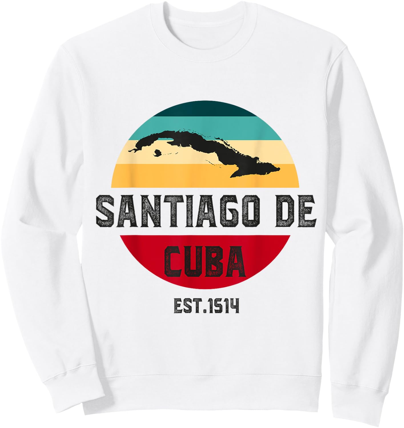 Santiago de Cuba Cuba Souvenir Slang City Cubano Cuba Sweatshirt - Sweatshirt | White