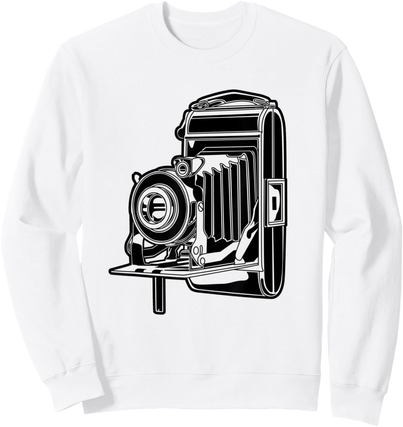 Classic Old Camera Oldschool Photography Camera Photo Artist Sweatshirt - Sweatshirt | White