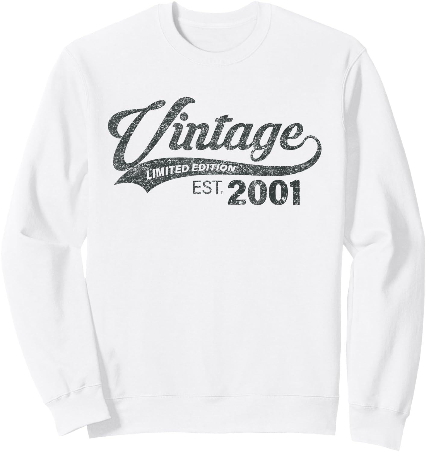 Vintage 2001 Cool 24 Year Old Bday 24th Birthday Men Women Sweatshirt - Sweatshirt | White