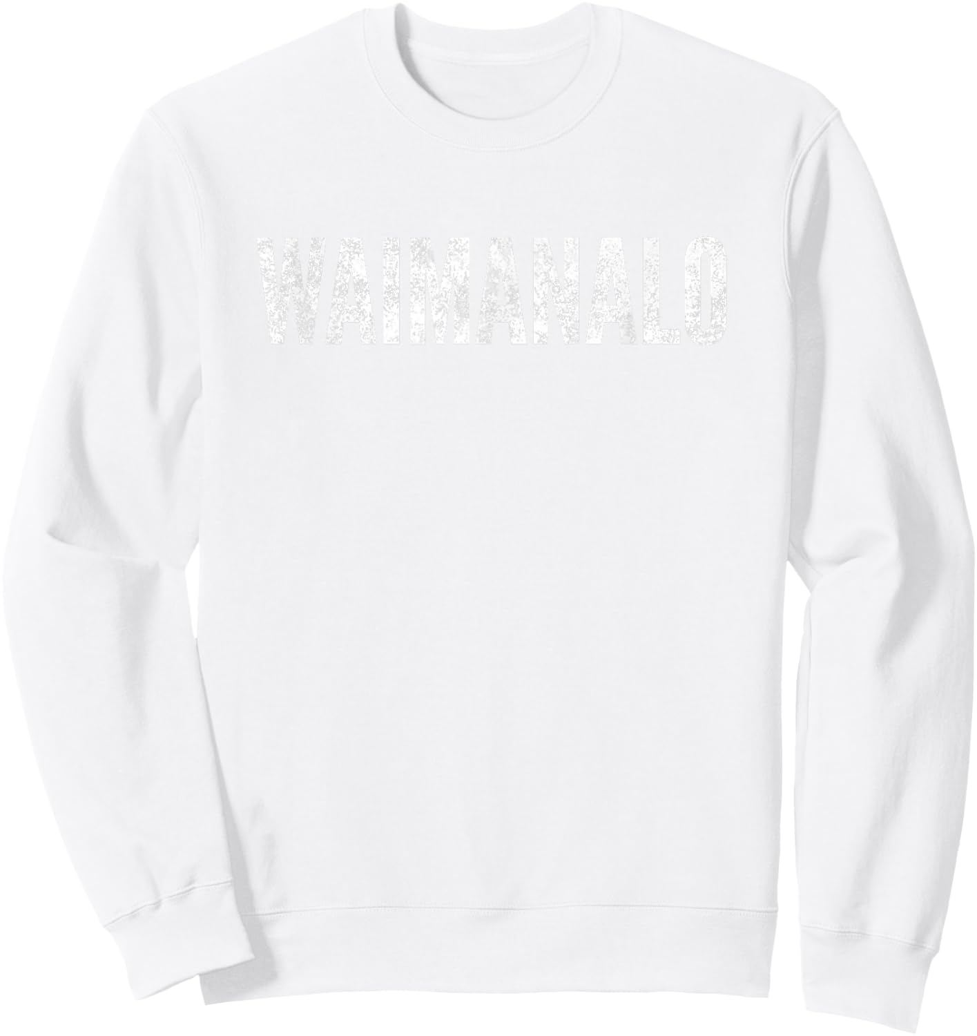 Waimanalo Oahu Hawaii Surf Fish Hunt Dive Sweatshirt - Sweatshirt | White