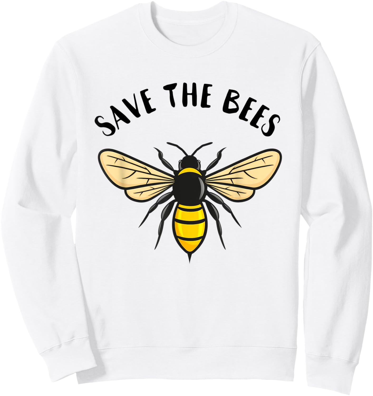 Save the Bees | Save Our Planet Beekeeper Honey Earth Day Sweatshirt - Sweatshirt | White