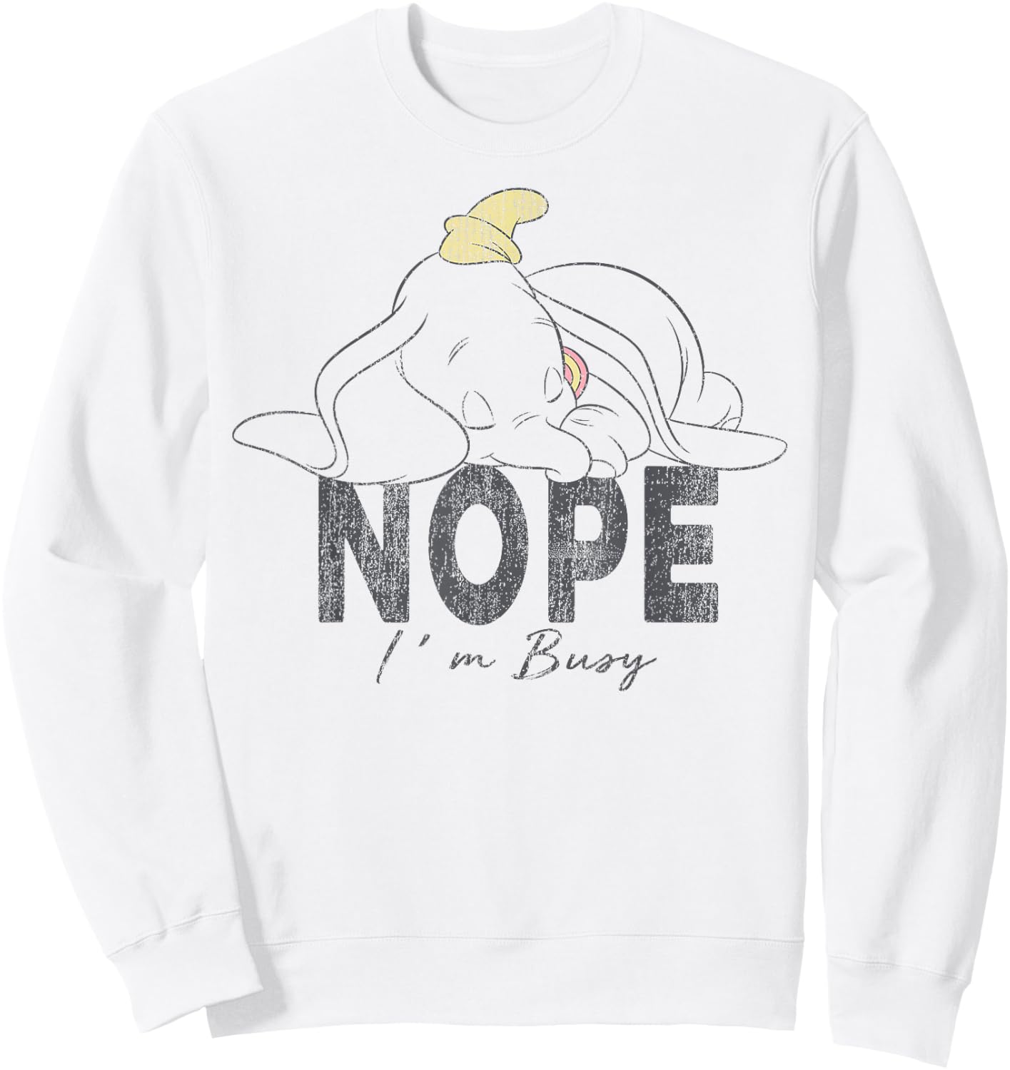 Dumbo - Nope I'm Busy Sweatshirt - Sweatshirt | White