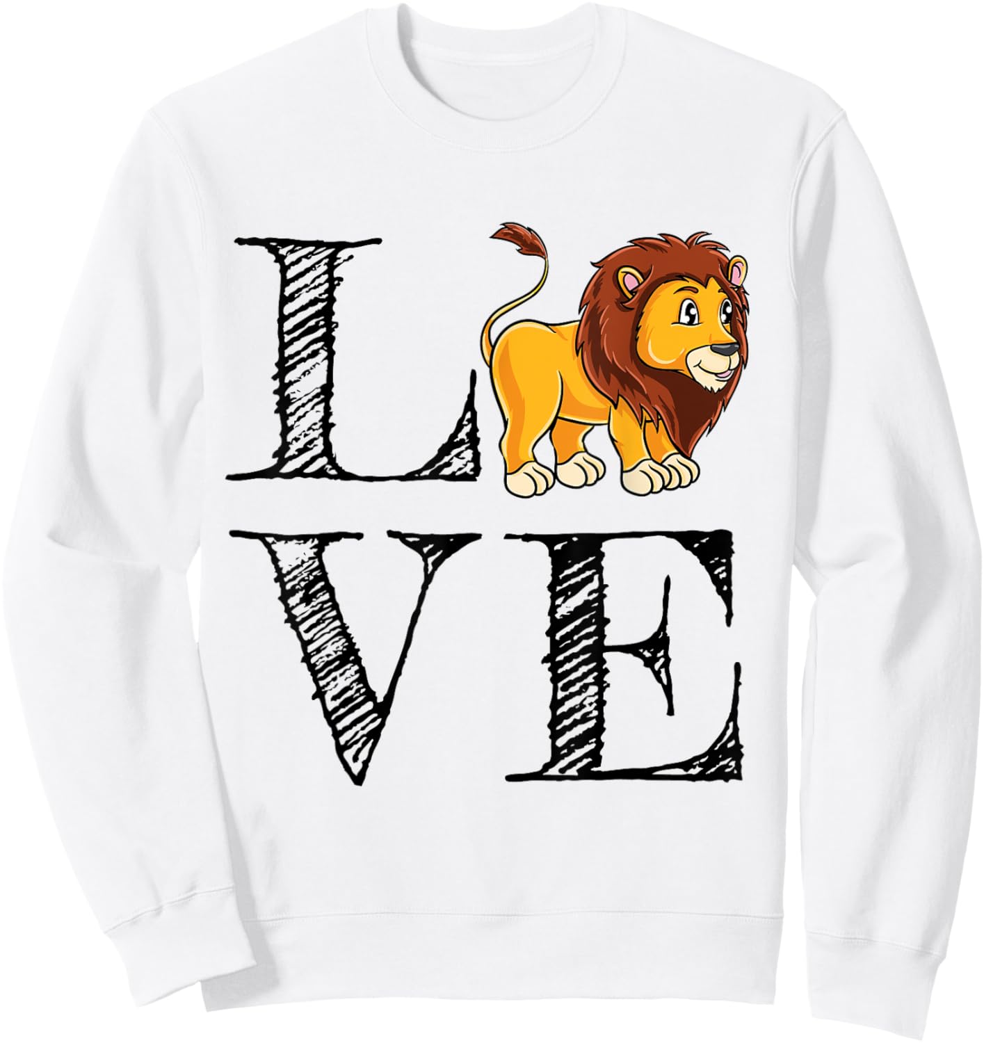 Lion Lover Gift Love Lions Sweatshirt - Sweatshirt | White