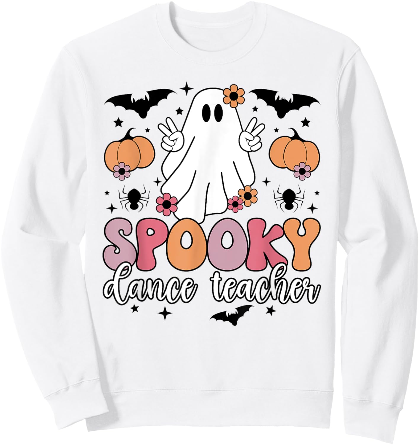 Spooky Dance Teacher Halloween Dance Instructor Men Women Sweatshirt - Sweatshirt | White