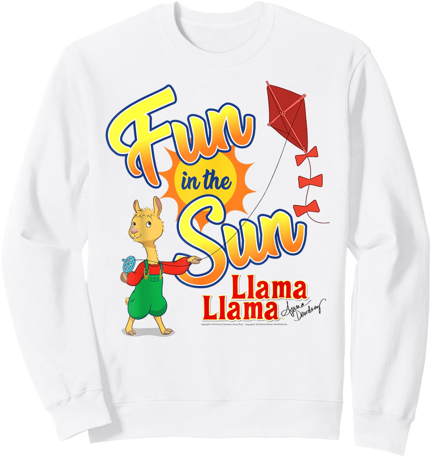 Llama Llama Red Pajama Netflix "Fun in the Sun" Shirt Sweatshirt - Sweatshirt | White