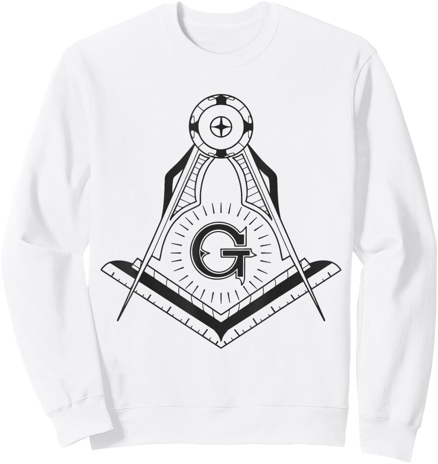 Freemason Emblem Sweatshirt - Sweatshirt | White