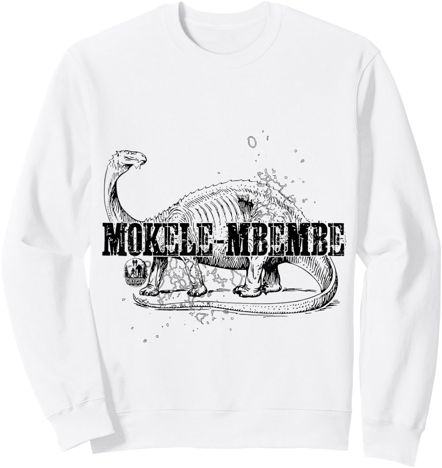 Mokele-Mbembe The Living Dinosaur of Africa Monster Cryptid Sweatshirt - Sweatshirt | White