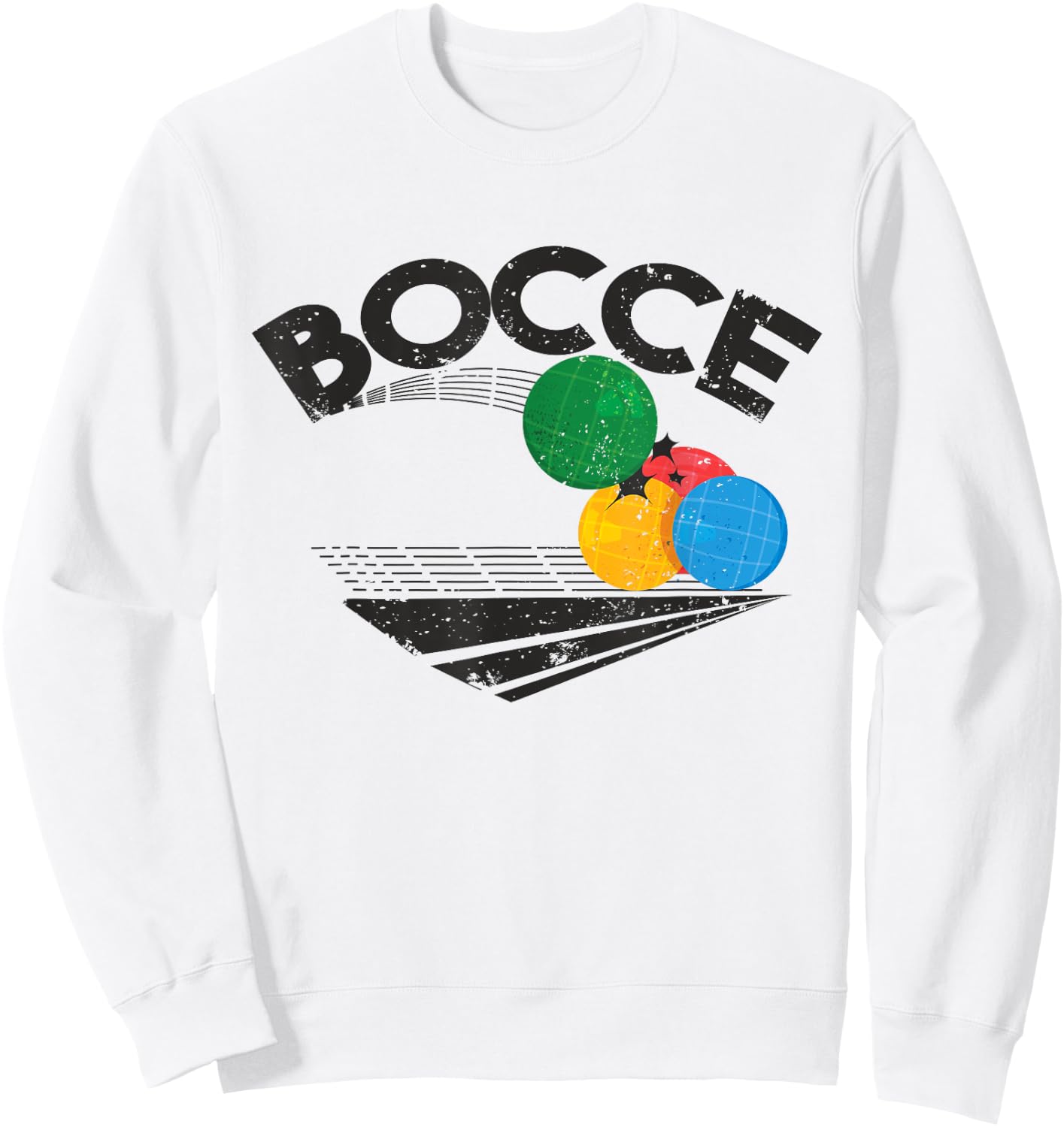 Bocce ball game design - Funny Bocce Player gift Sweatshirt - Sweatshirt | White