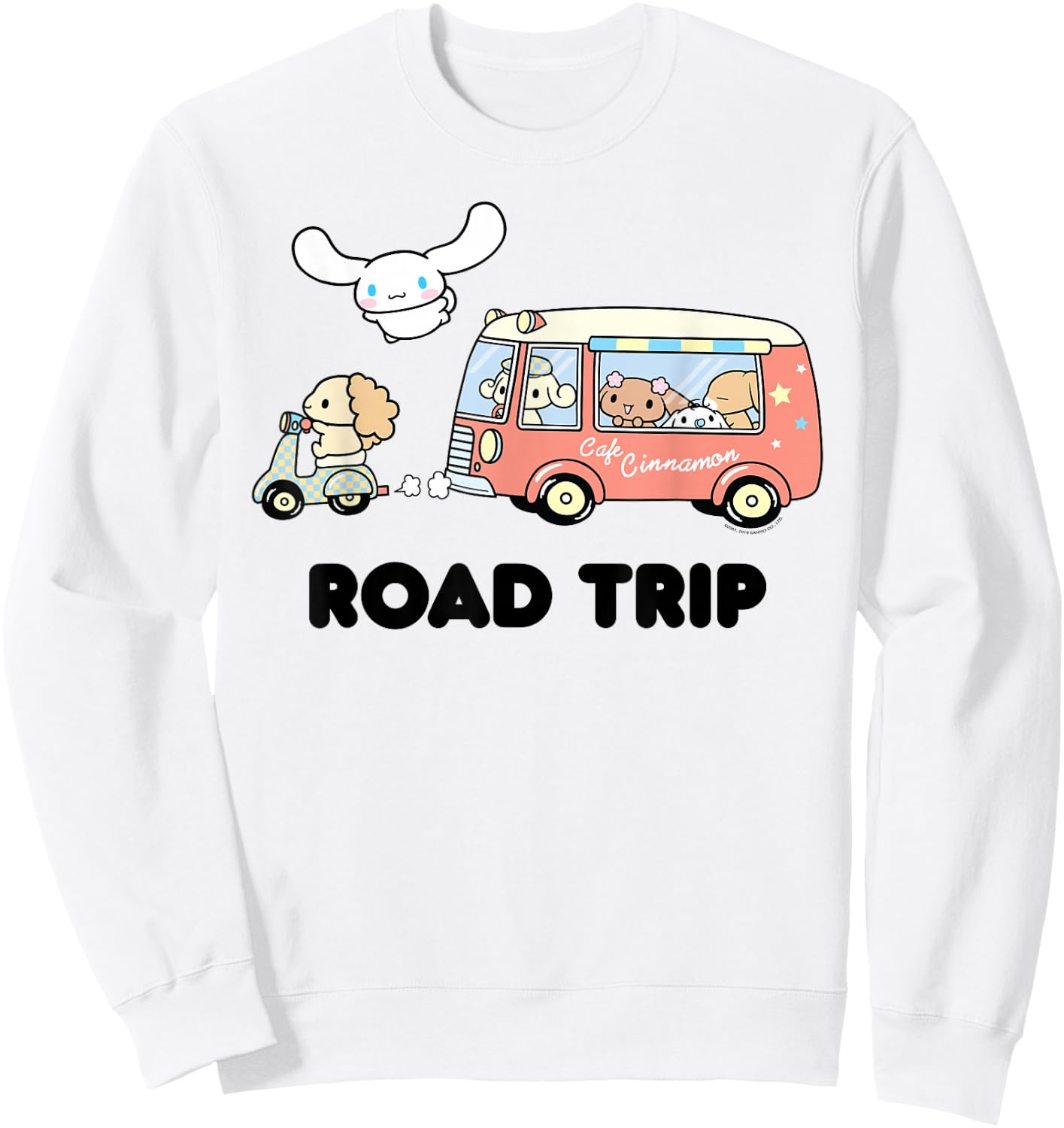 Cinnamoroll Road Trip Sweatshirt - Sweatshirt | White