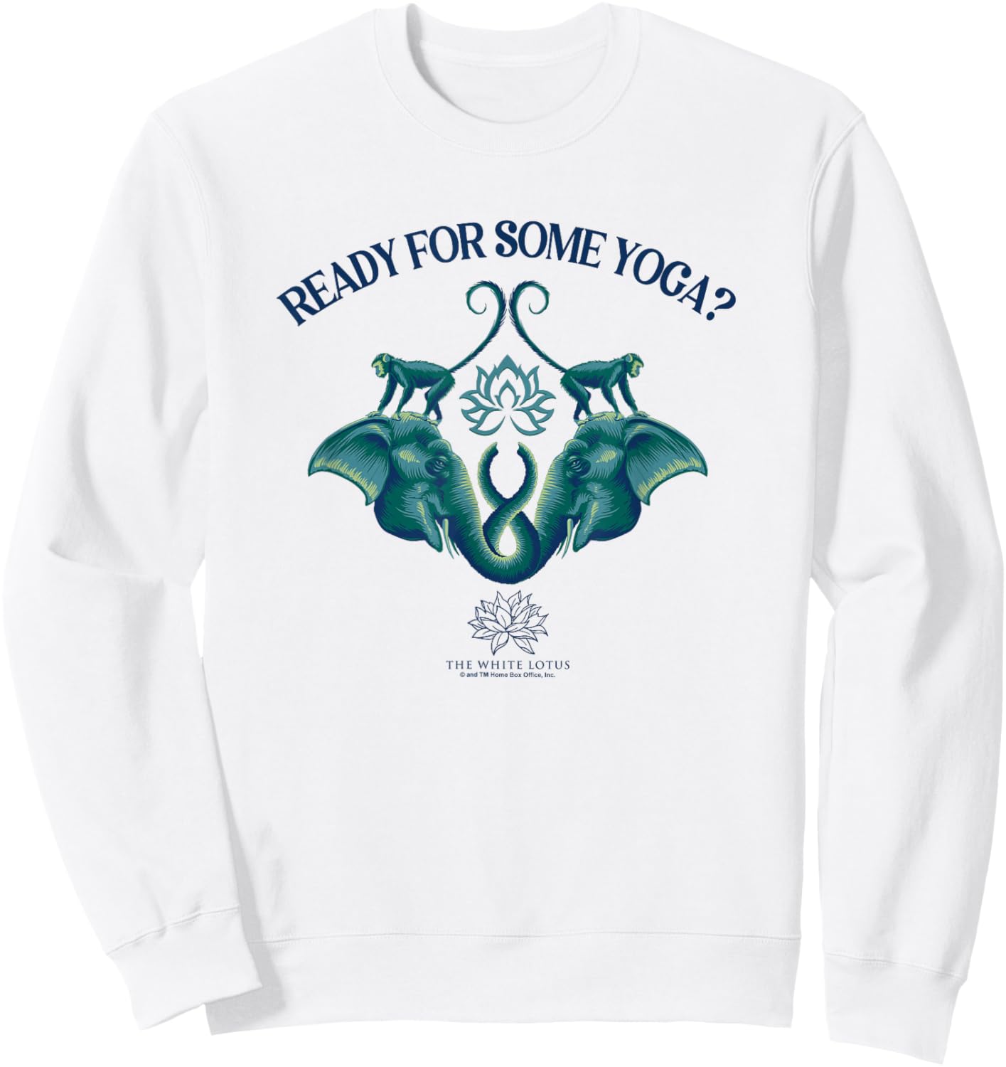 The White Lotus HBO Original Series Yoga Sweatshirt - Sweatshirt | White