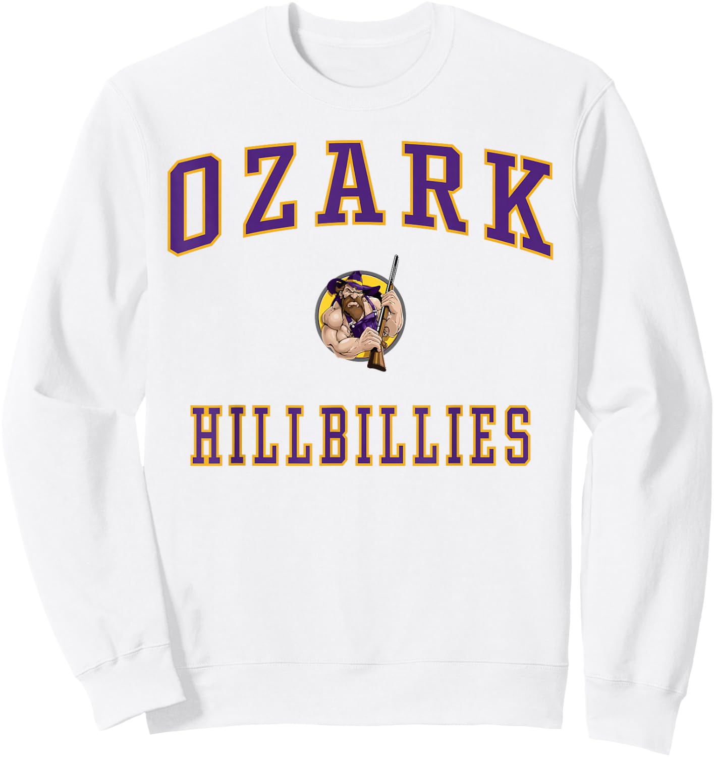 Ozark High School Hillbillies Sweatshirt - Sweatshirt | White