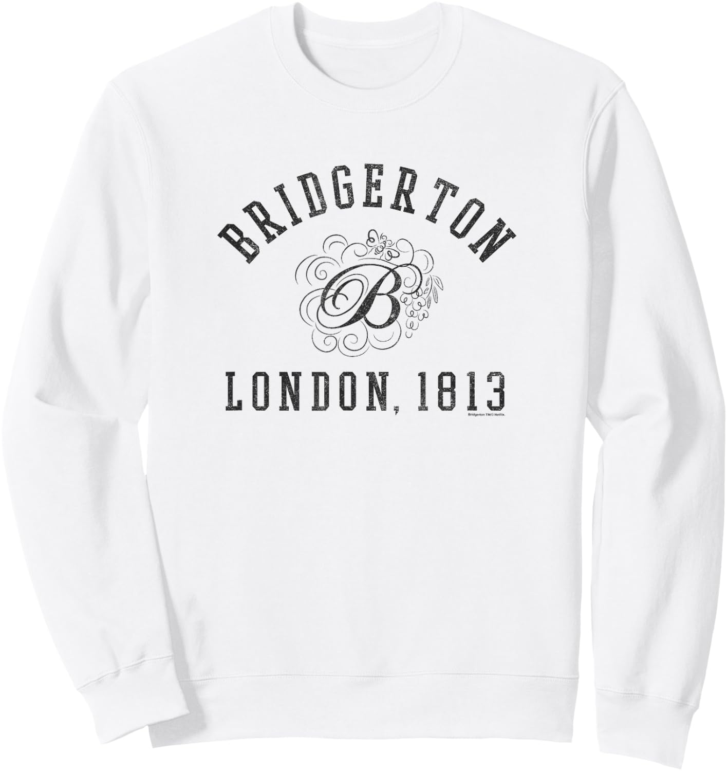 Bridgerton London 1813 Logo Sweatshirt - Sweatshirt | White