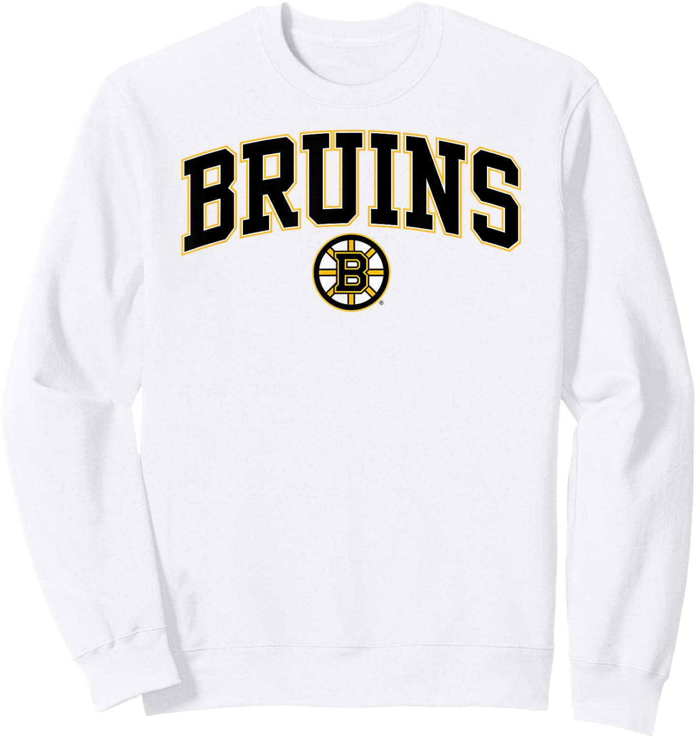Boston Bruins Arch Over Gray Officially Licensed Sweatshirt - Sweatshirt | White